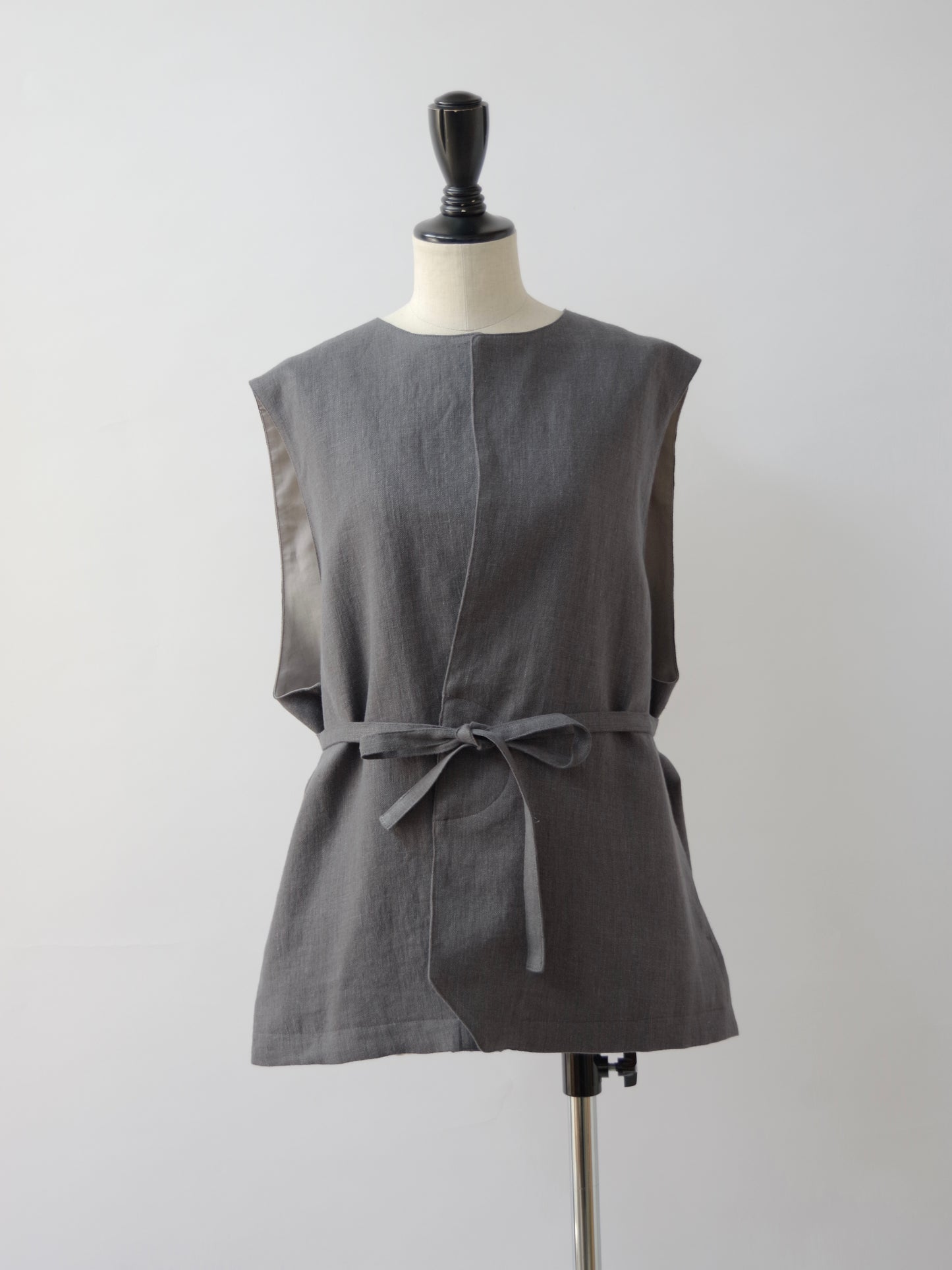 LINEN VEST ( 2 color) | sisisi
