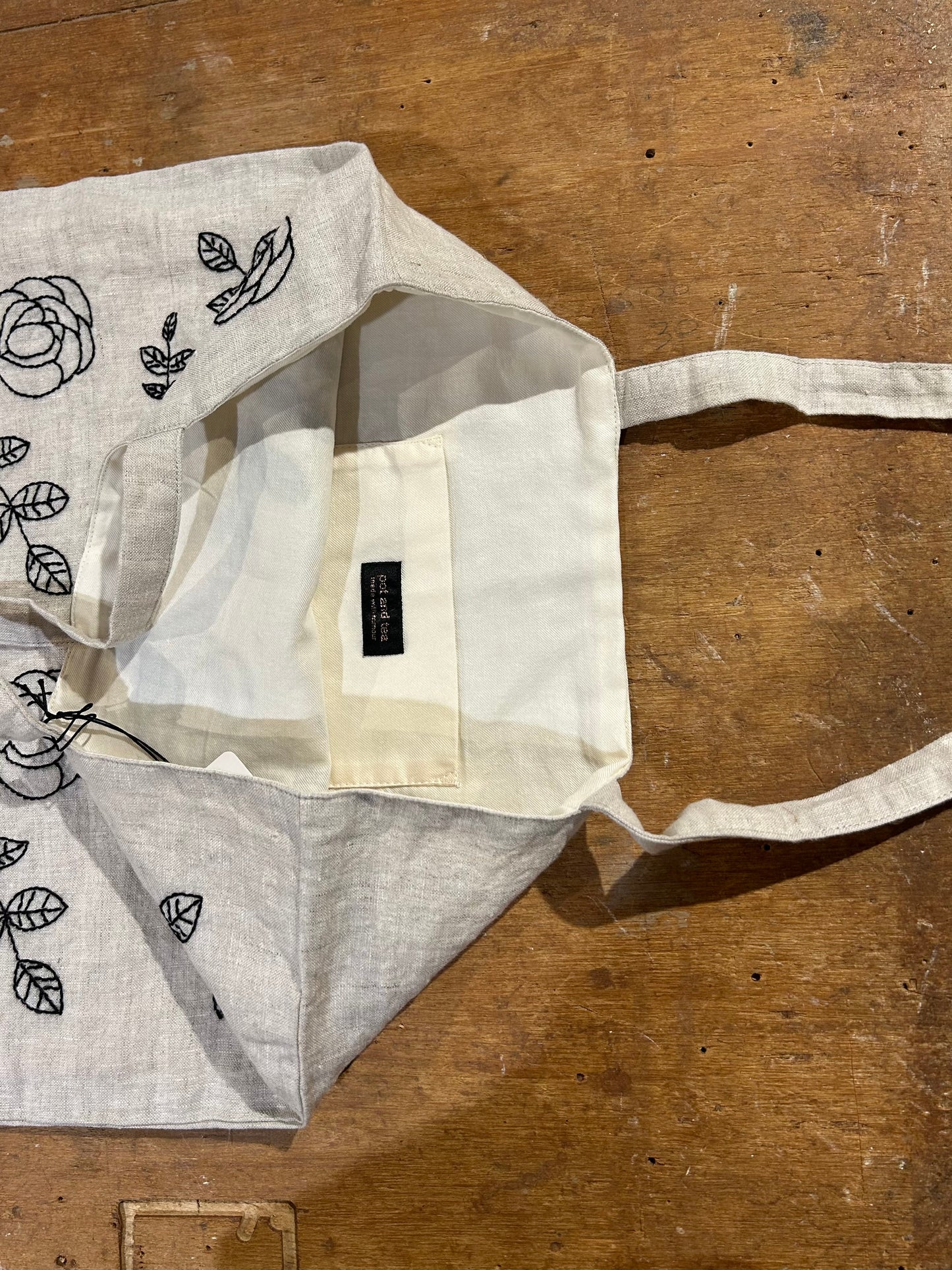 バラの花トートバッグ | potandtea