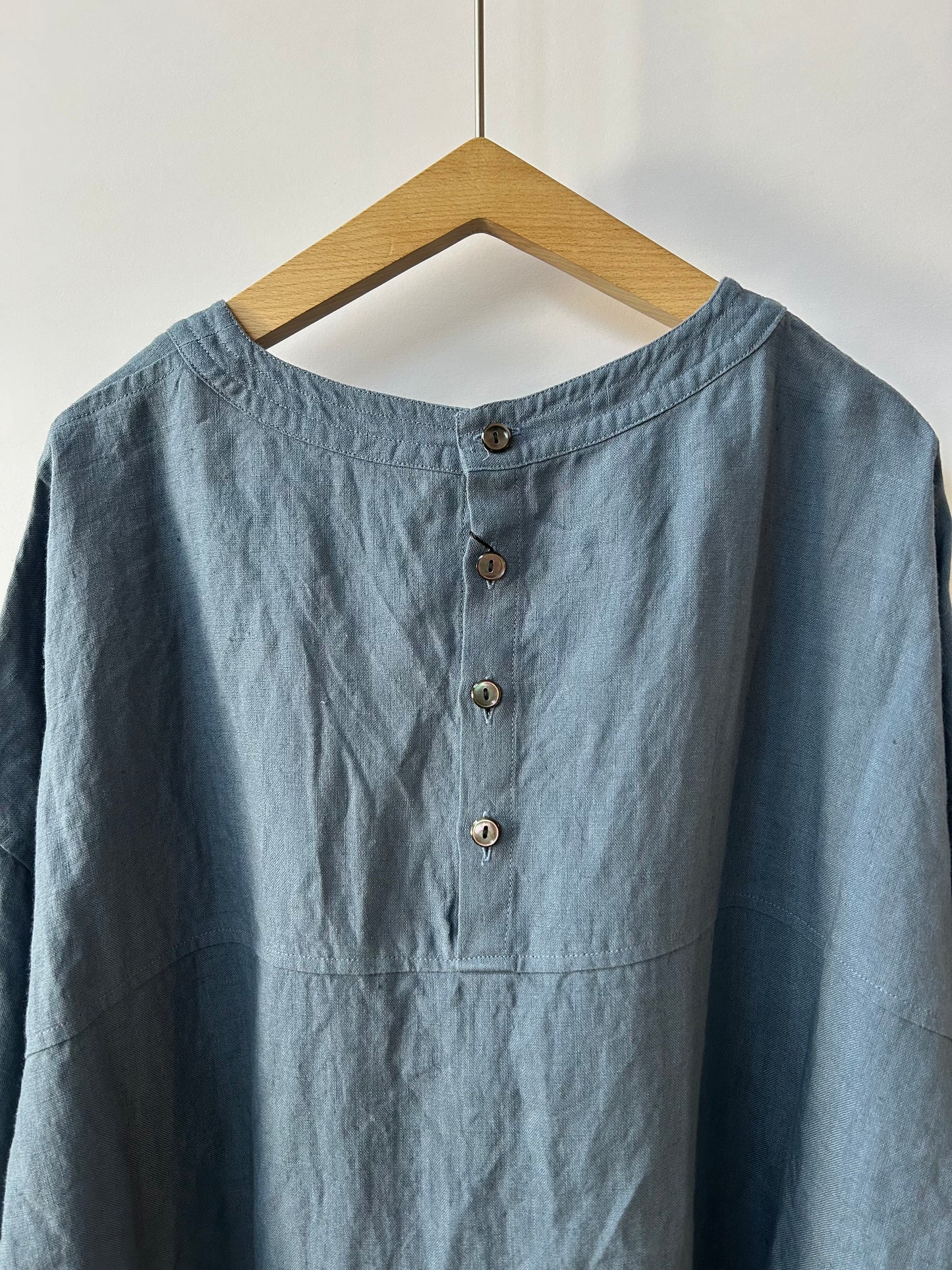 トリプルワッシャーリネンバックボタンシャツ size3 | TISSU