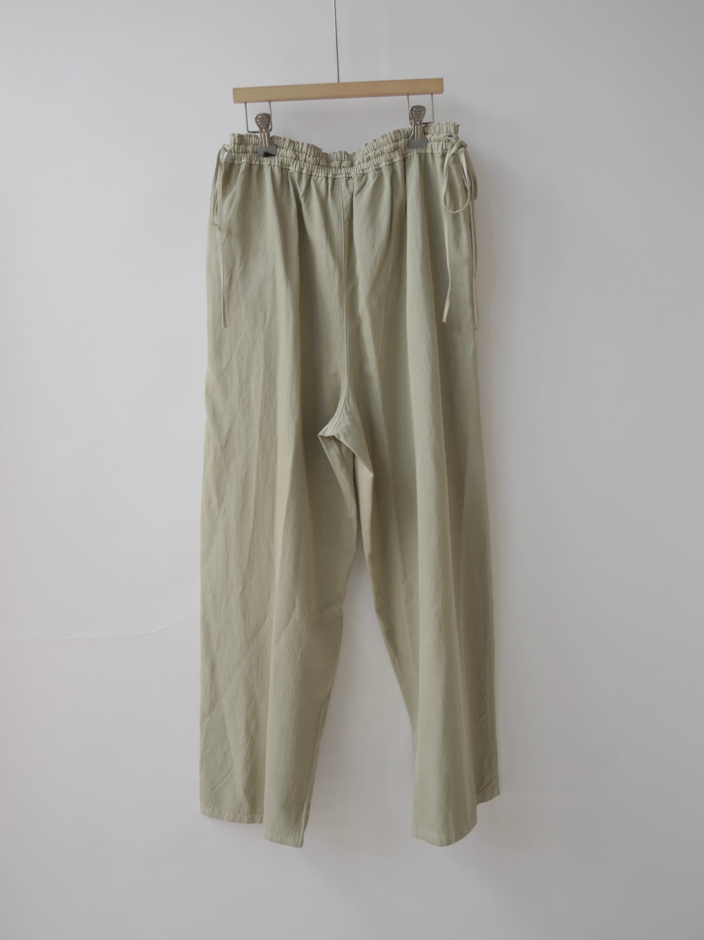レーヨン/キュプラ twill product dye drawstrings パンツ ( 3 colors) | yuni