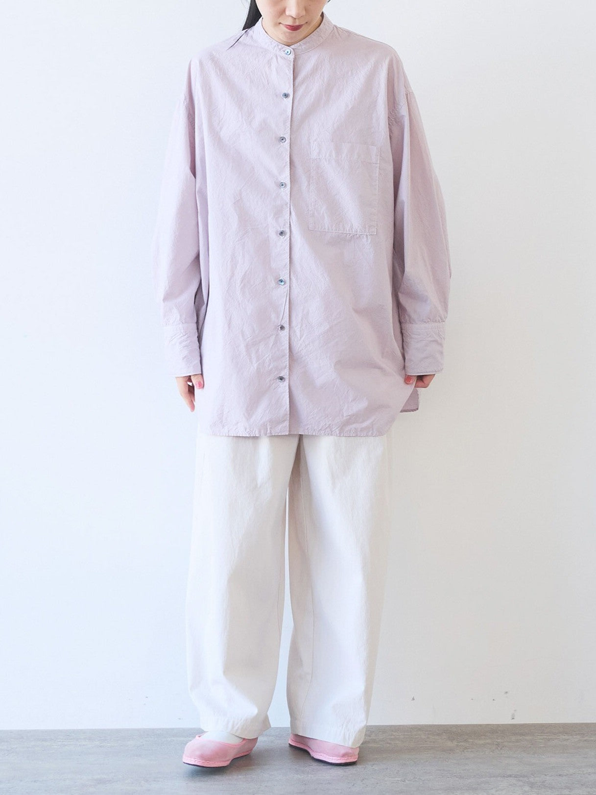 コットンキャッチワッシャーmoe sleeves バックリボン ブラウス ( 3 colors) | yuni