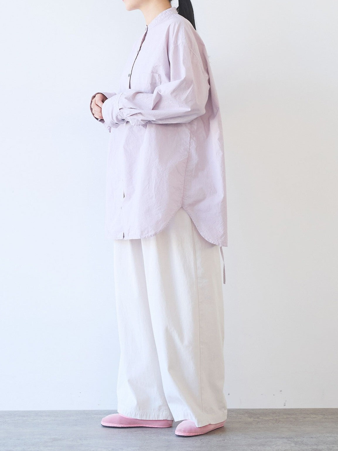 コットンキャッチワッシャーmoe sleeves バックリボン ブラウス ( 3 colors) | yuni