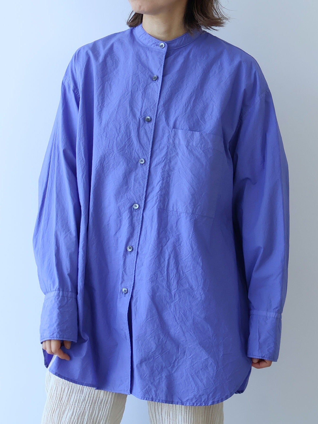 コットンキャッチワッシャーmoe sleeves バックリボン ブラウス ( 3 colors) | yuni
