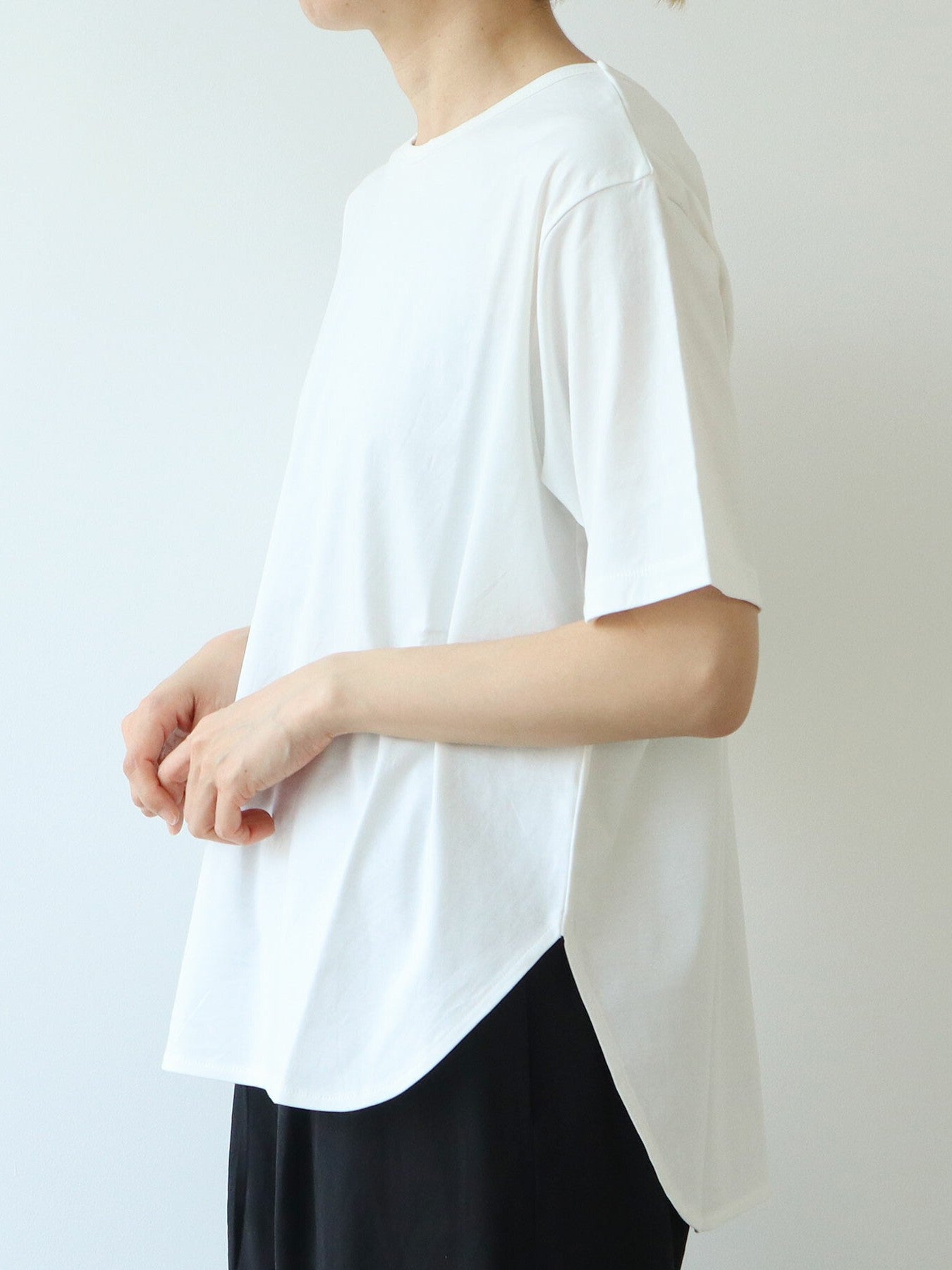 80/- スムース水起毛 半袖プルオーバー (3 colors) | yuni