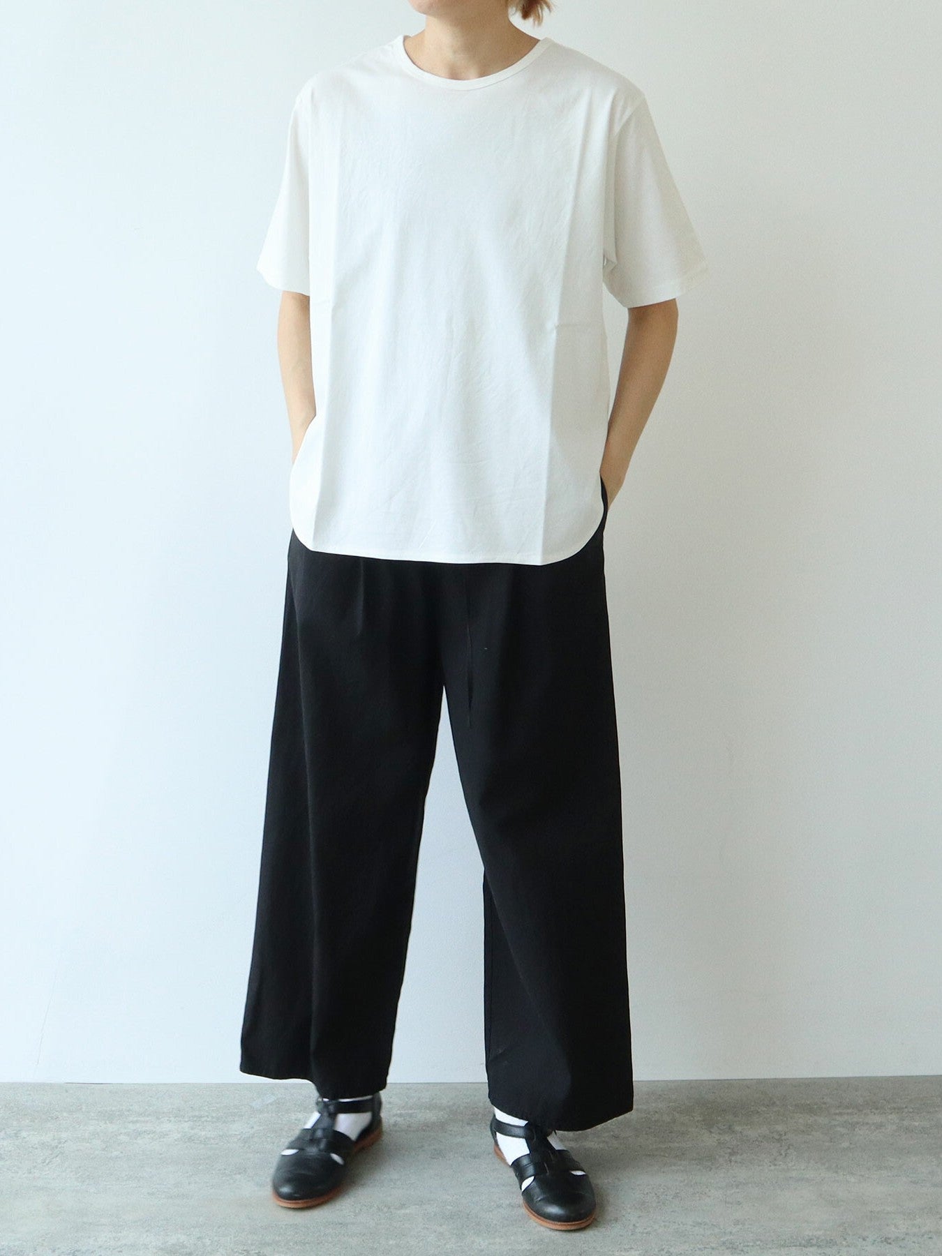 80/- スムース水起毛 半袖プルオーバー (3 colors) | yuni