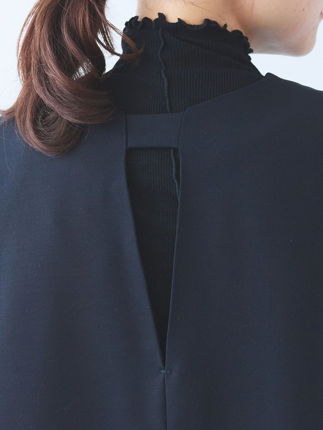 レーヨンウール slit neck jumper スカート | yuni