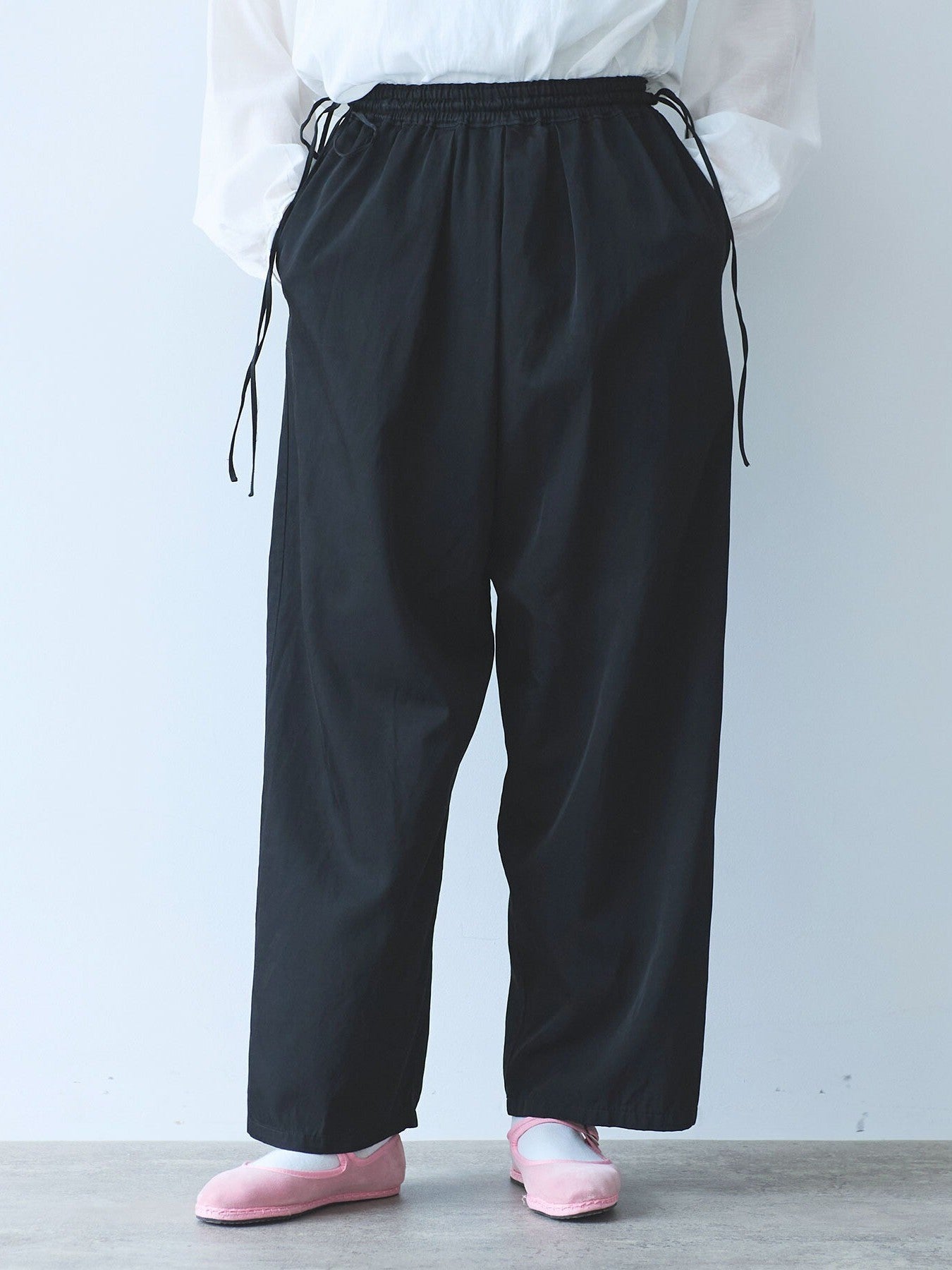 レーヨン/キュプラ twill product dye drawstrings パンツ ( 3 colors) | yuni
