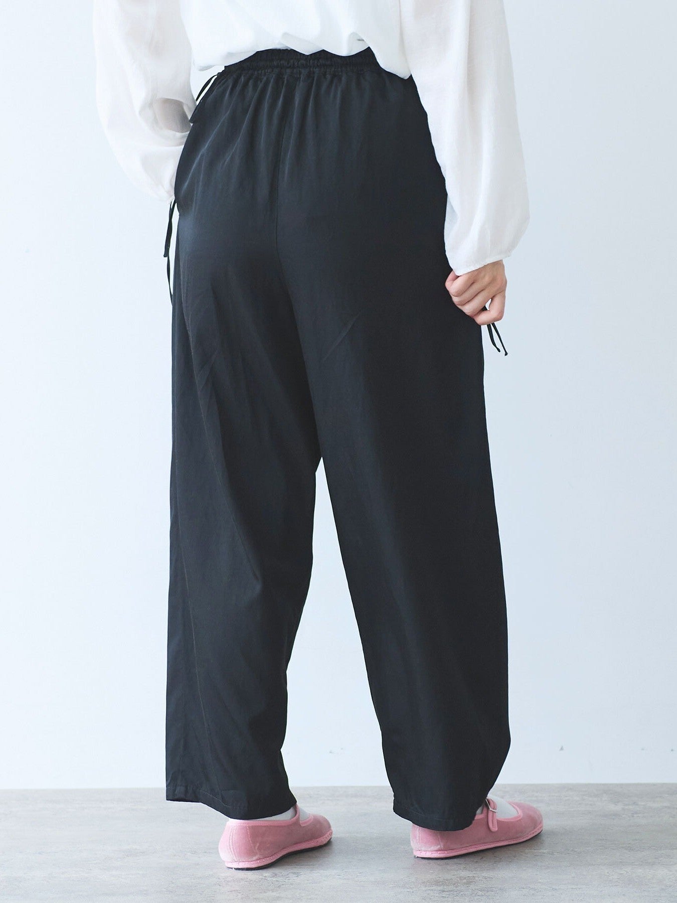 レーヨン/キュプラ twill product dye drawstrings パンツ ( 3 colors) | yuni
