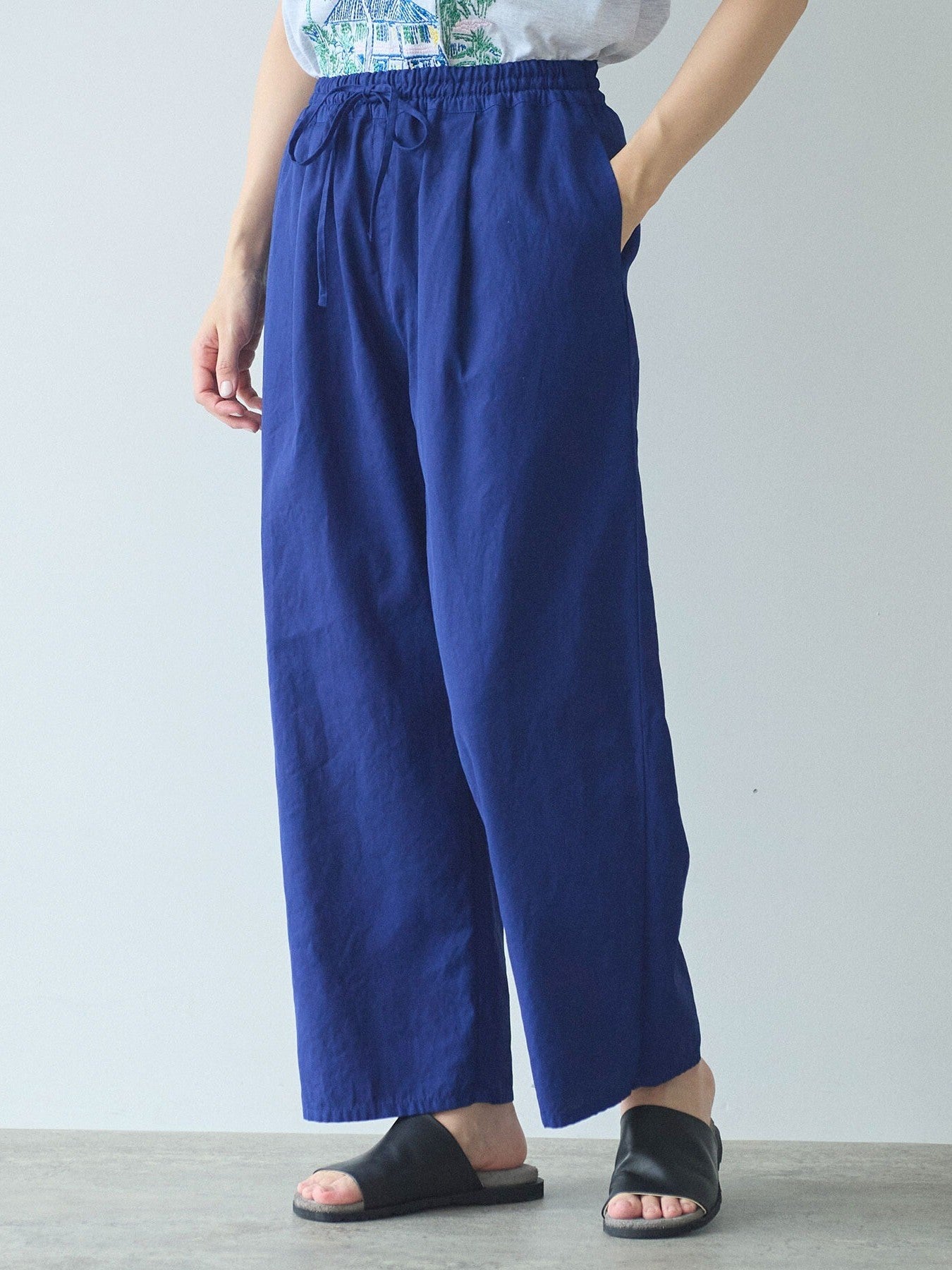 hightwist コットン product dye イージーパンツ(3 colors) | yuni