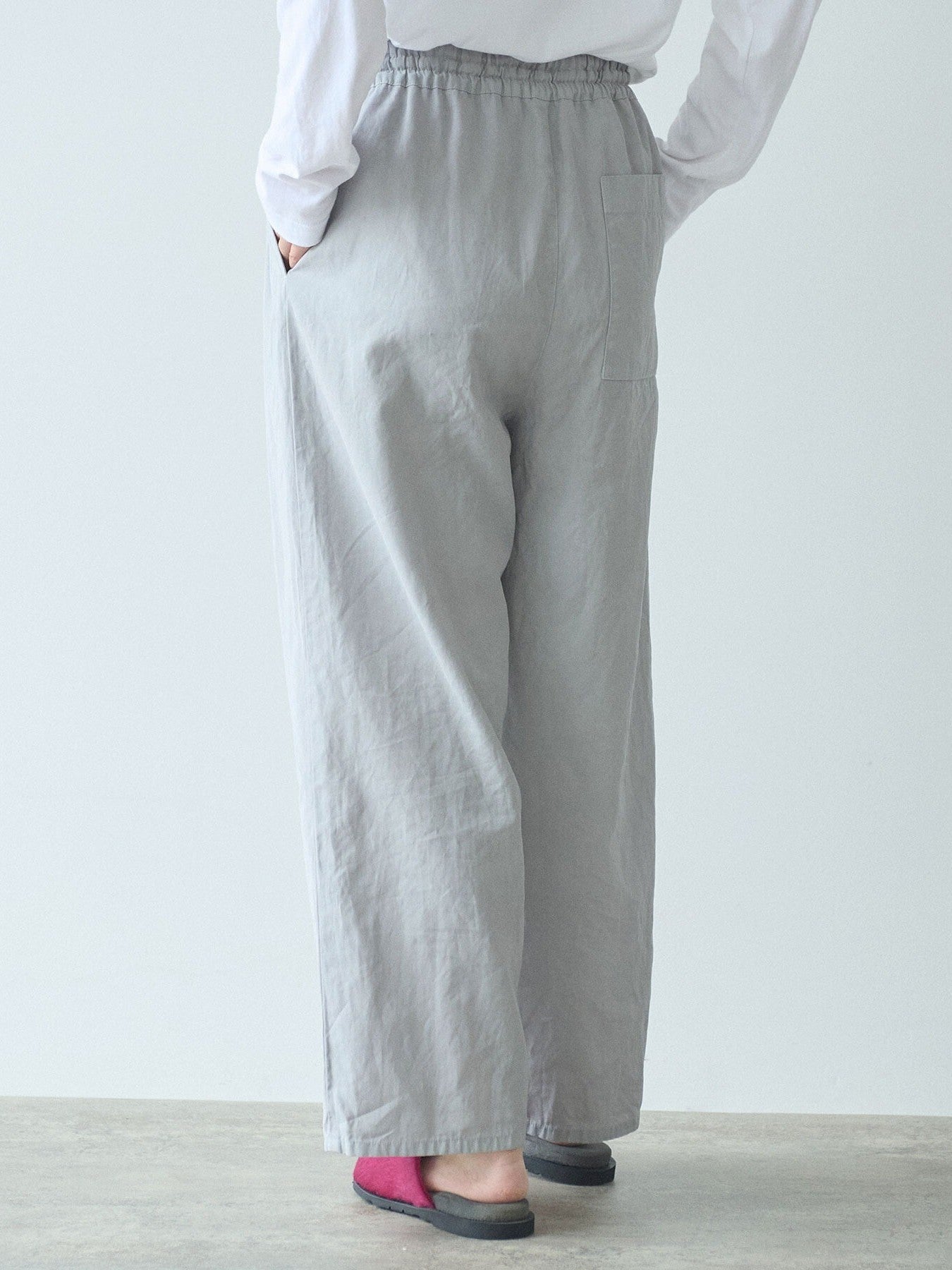 hightwist コットン product dye イージーパンツ(3 colors) | yuni