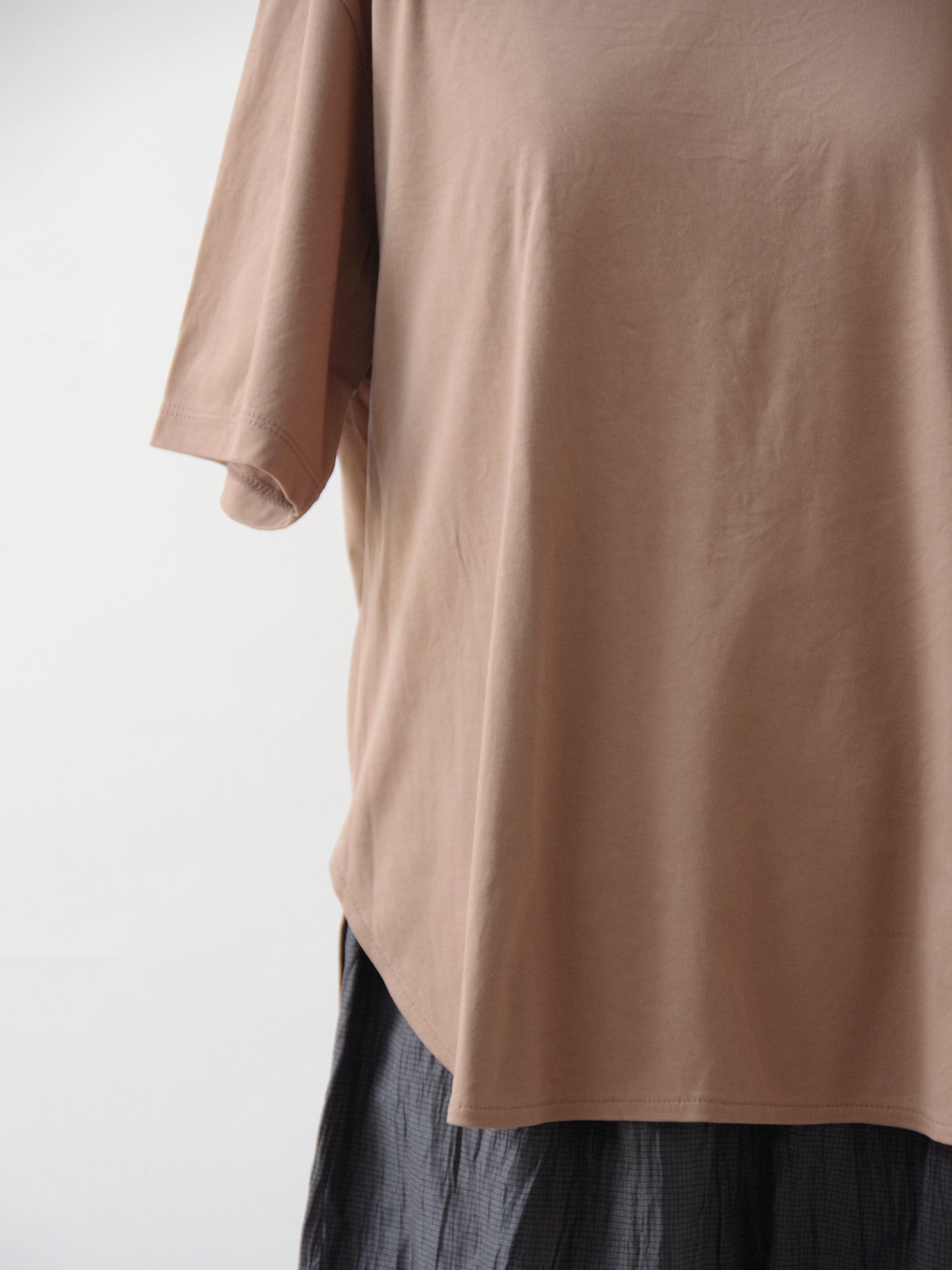 80/- スムース水起毛 半袖プルオーバー (3 colors) | yuni