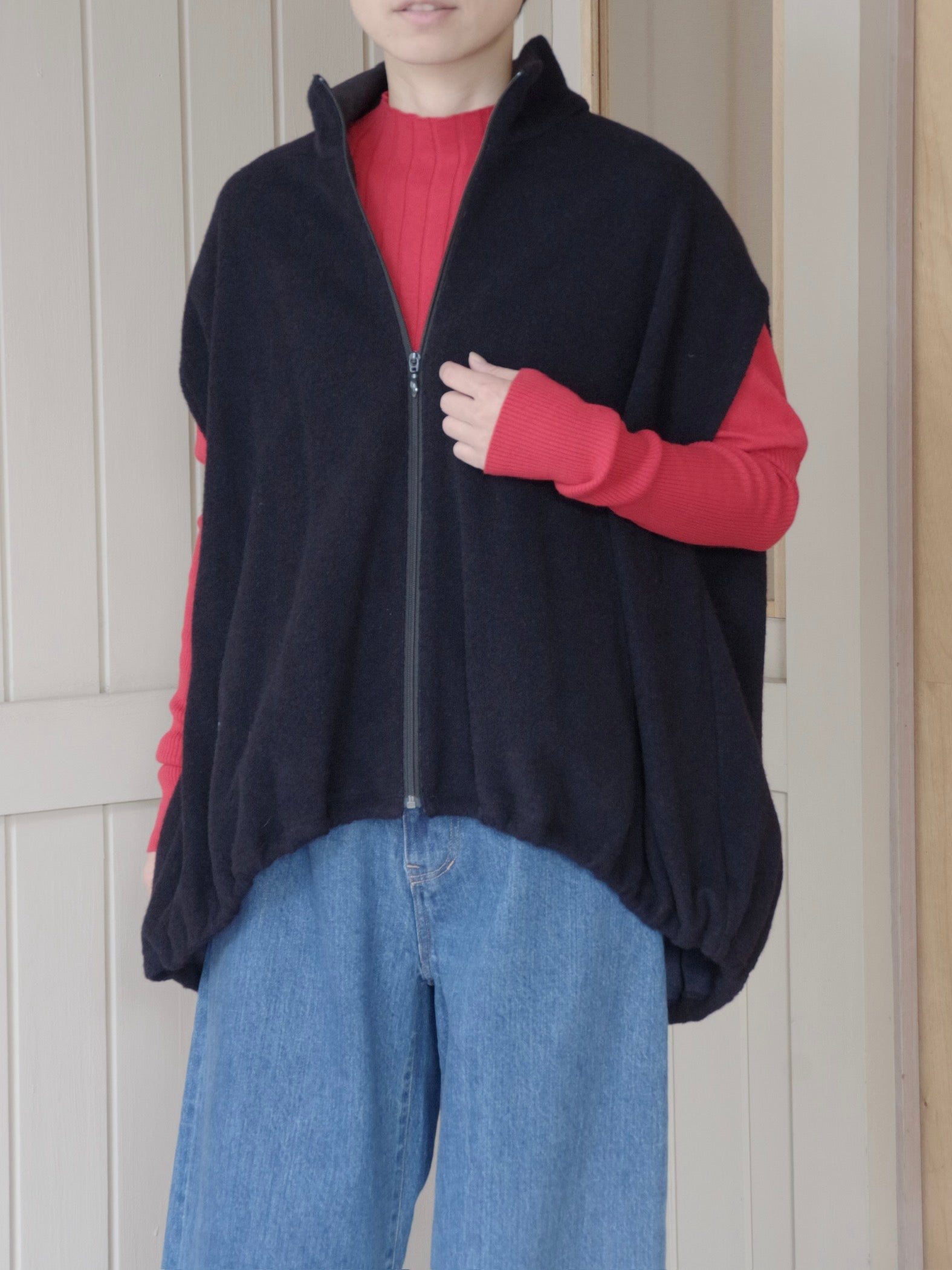 MEI】yuni ユニ ウールコットンベスト ベスト ノーカラー MEI様専用