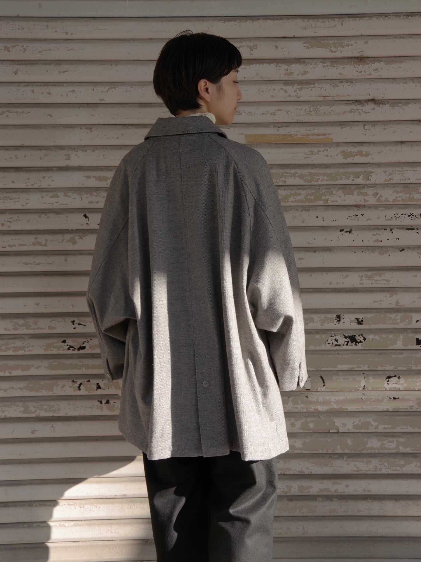 POP TWEED DOLMAN コート| buoy buoy