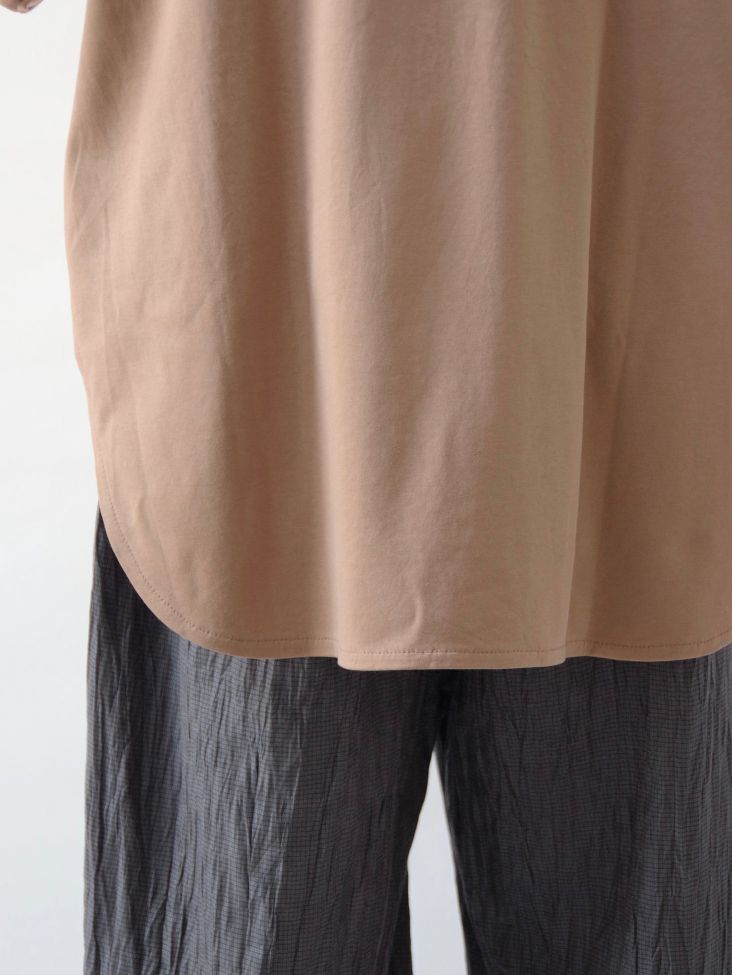 80/- スムース水起毛 半袖プルオーバー (3 colors) | yuni