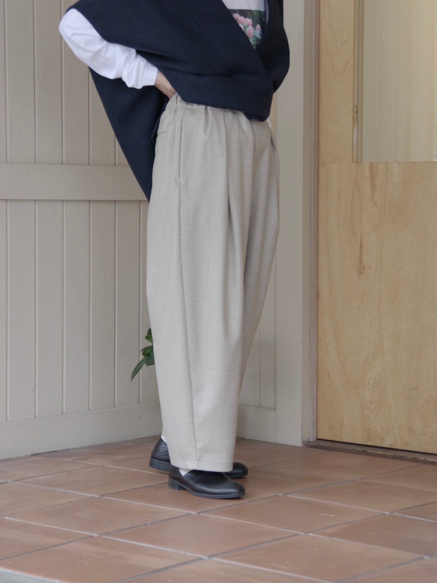 washable wool gum tack パンツ (3 colors) | yuni