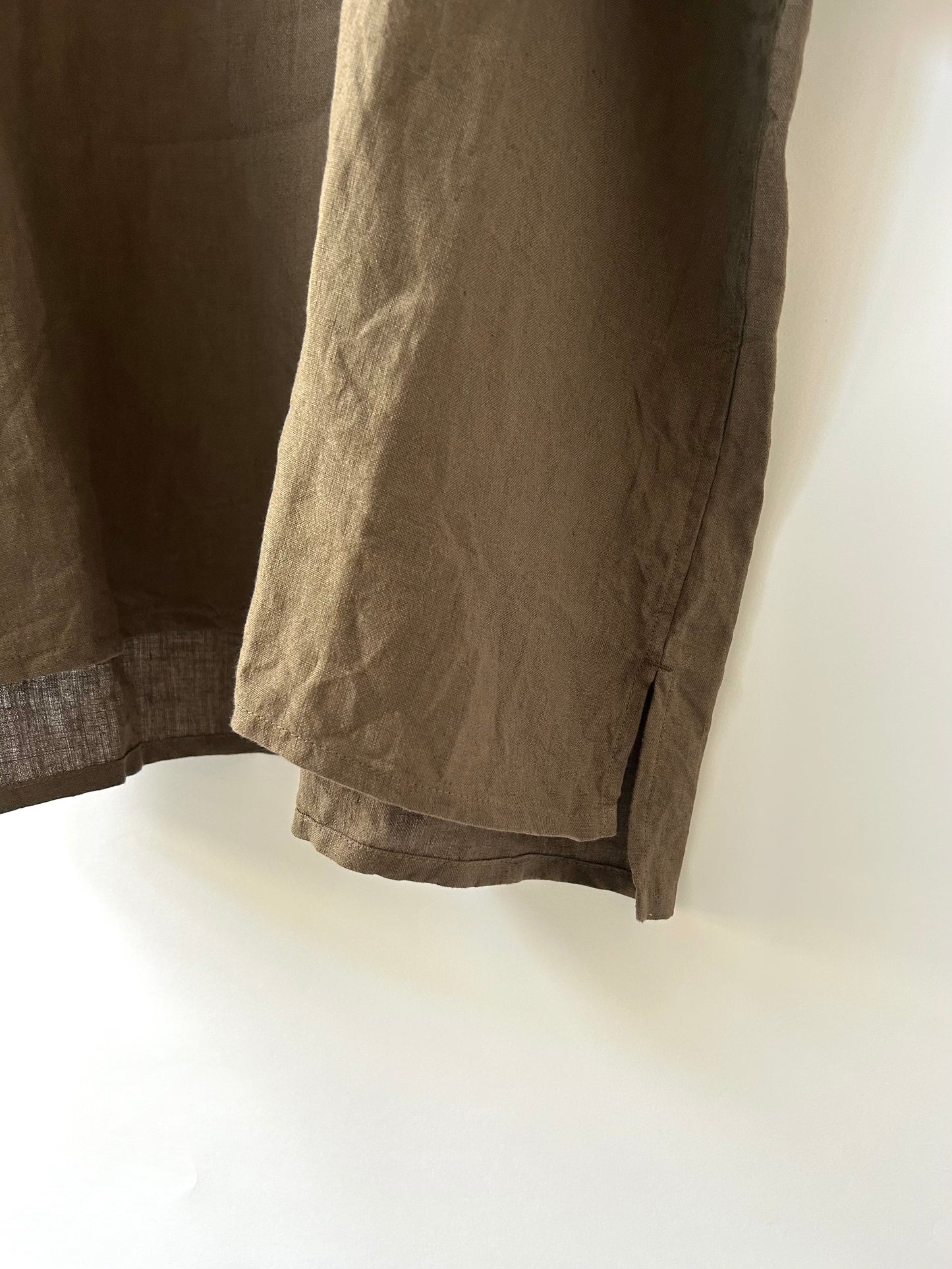 トリプルワッシャーリネンバックボタンシャツ size3 | TISSU