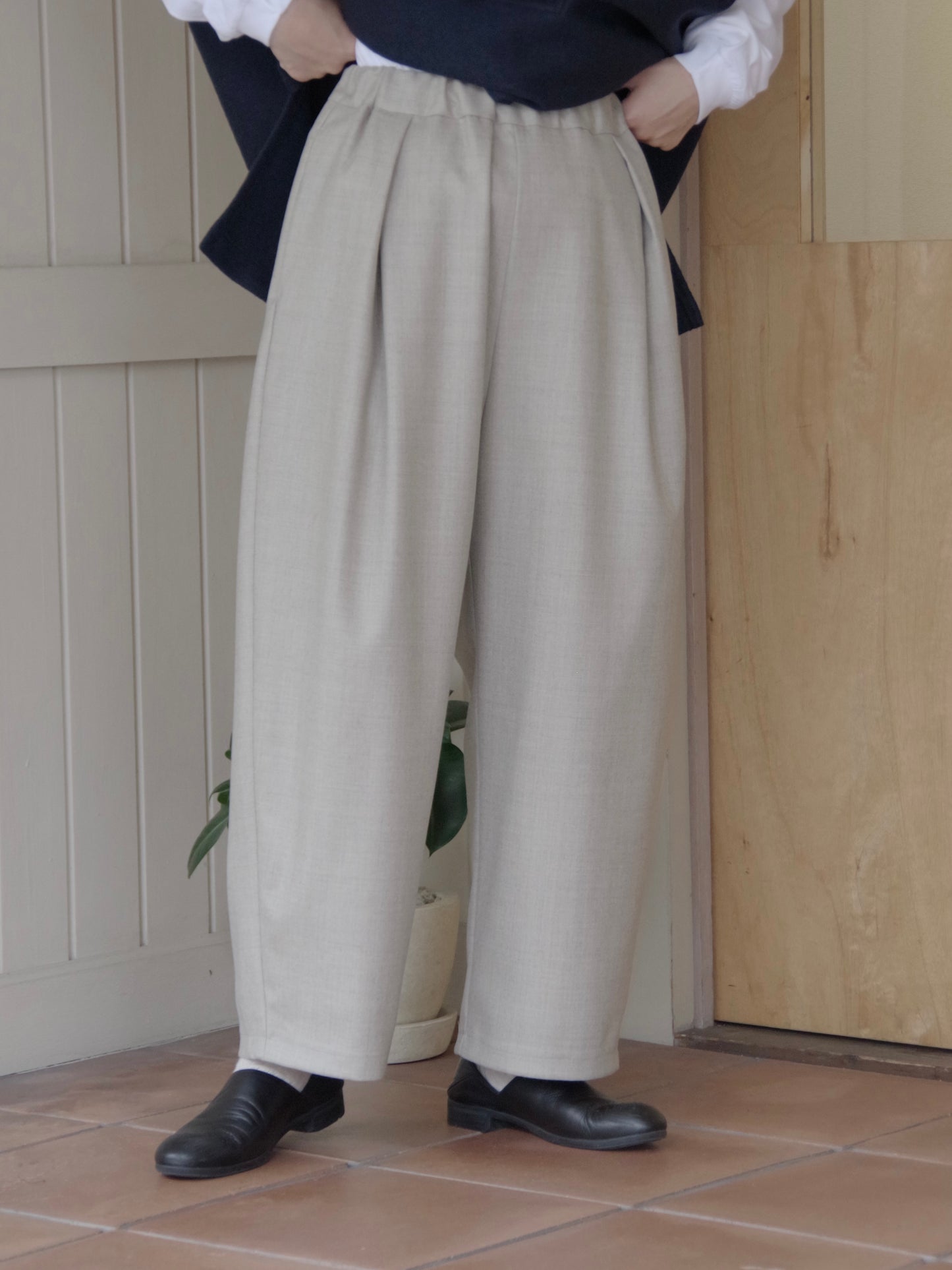 washable wool gum tack パンツ (3 colors) | yuni