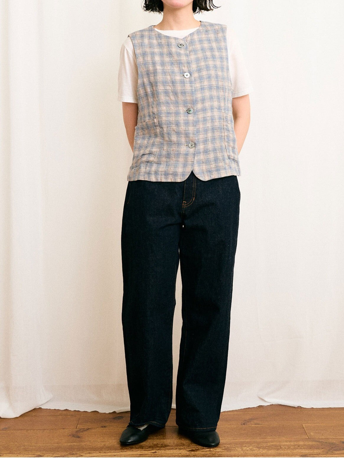 MARE CHECK vest | figlondon