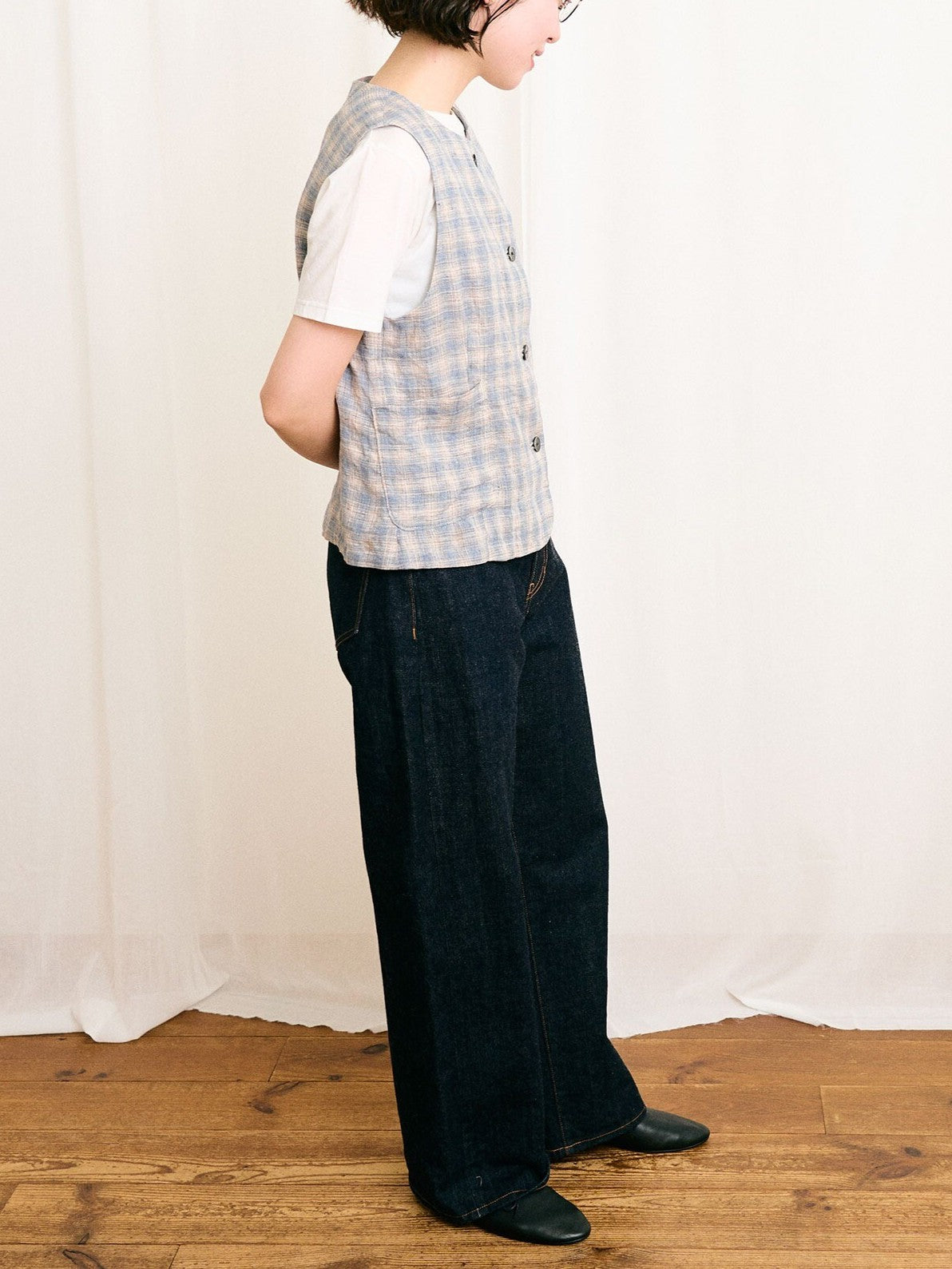 MARE CHECK vest | figlondon