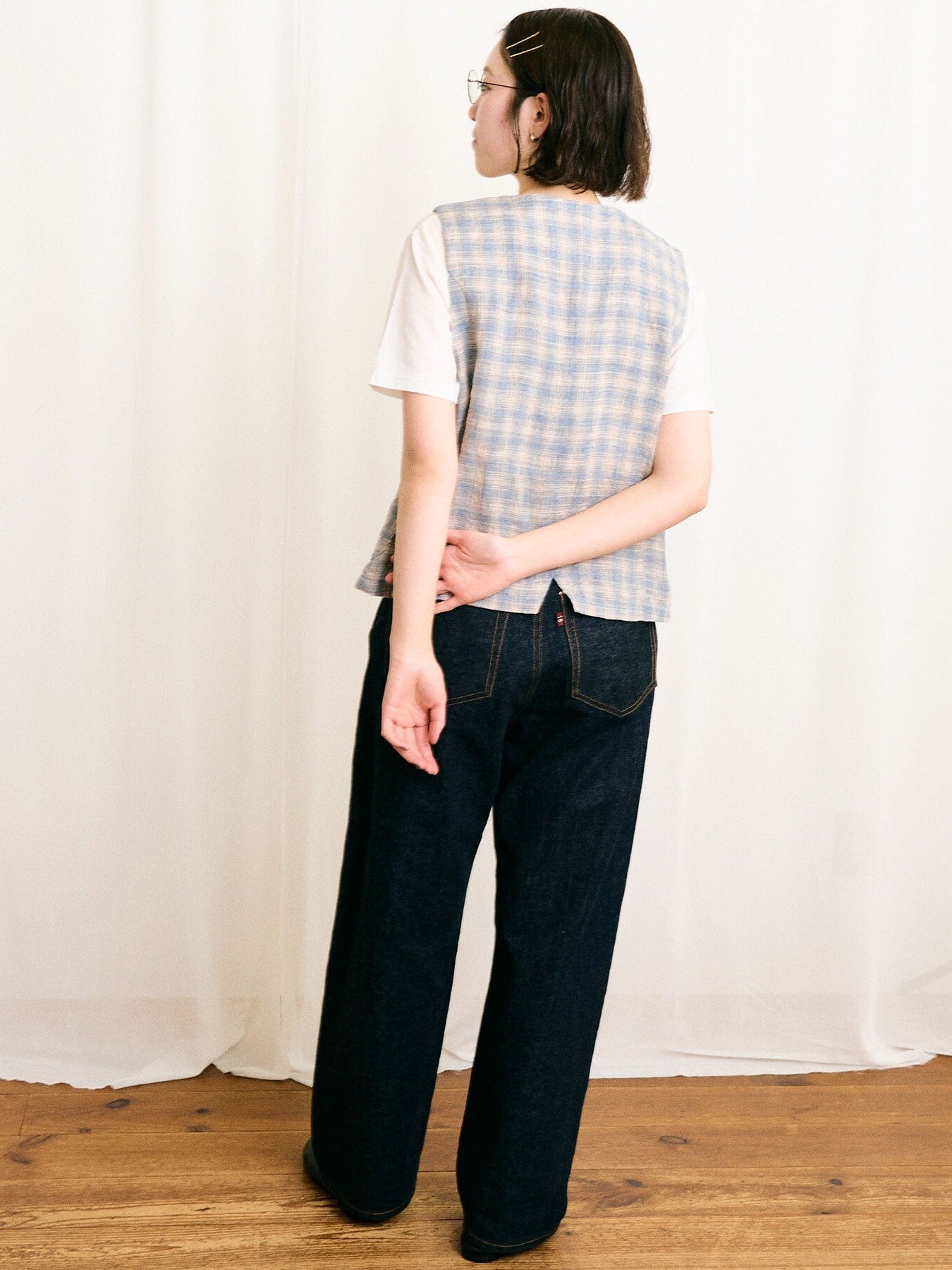 MARE CHECK vest | figlondon