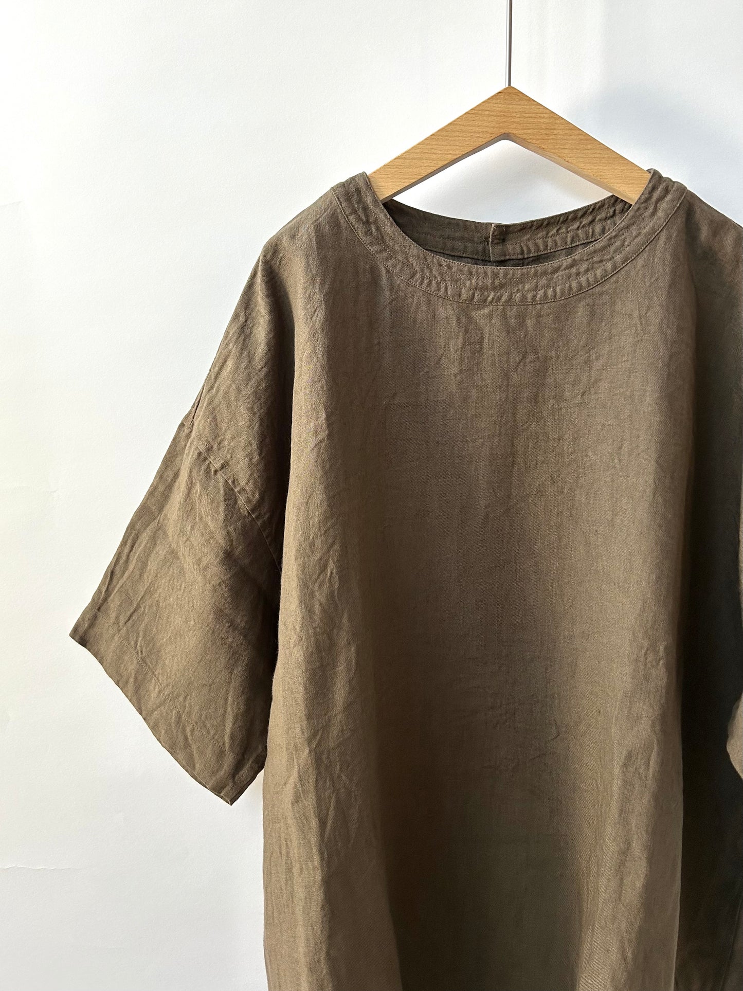 トリプルワッシャーリネンバックボタンシャツ size3 | TISSU