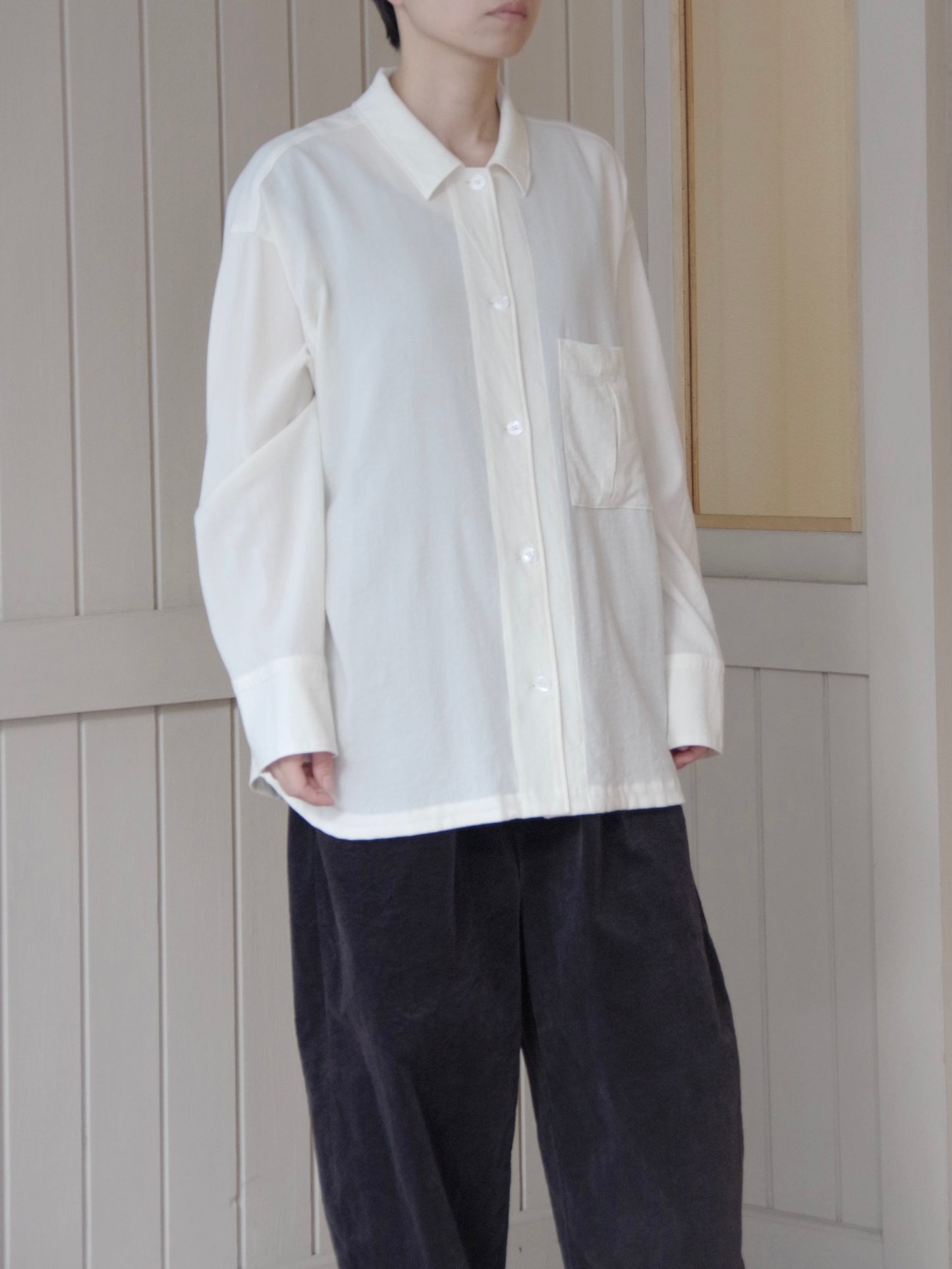 レーヨンウール haori シャツ ( 2 color) | yuni