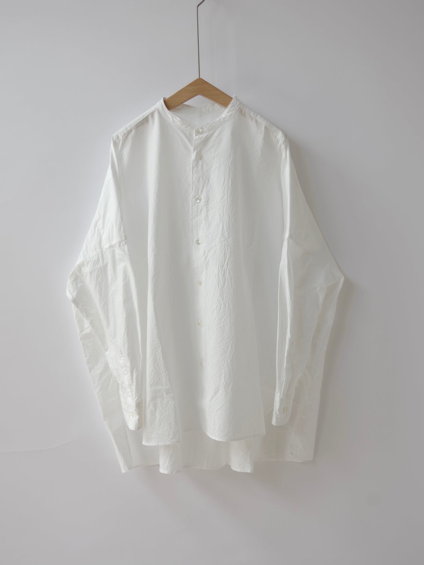 コットンキャッチワッシャー ワイドブラウス (4 color)| yuni