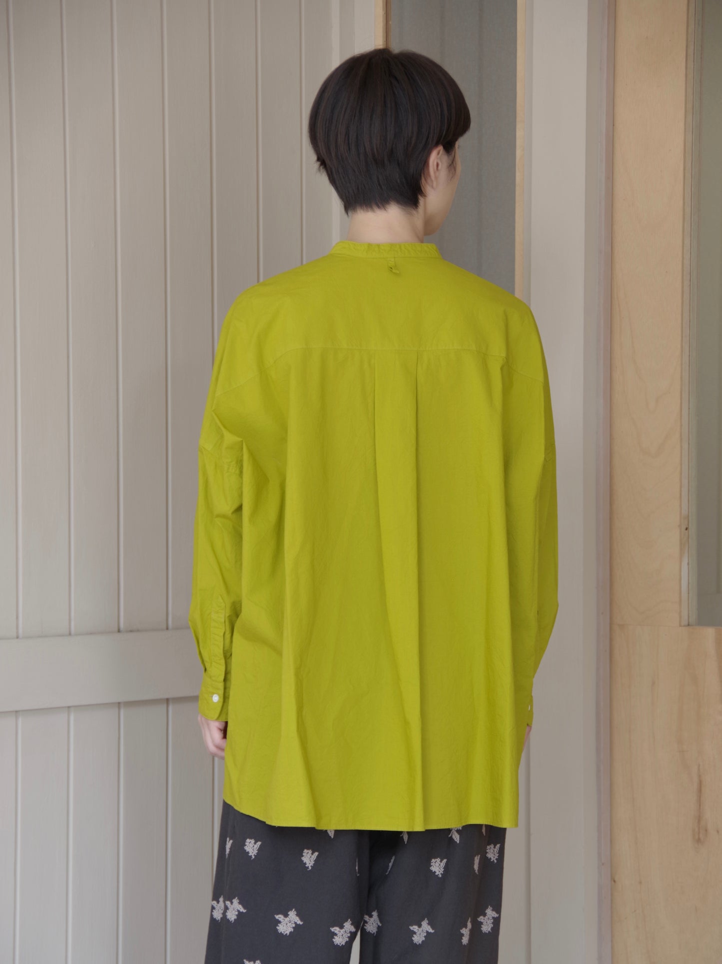 コットンキャッチワッシャー ワイドブラウス (4 color)| yuni