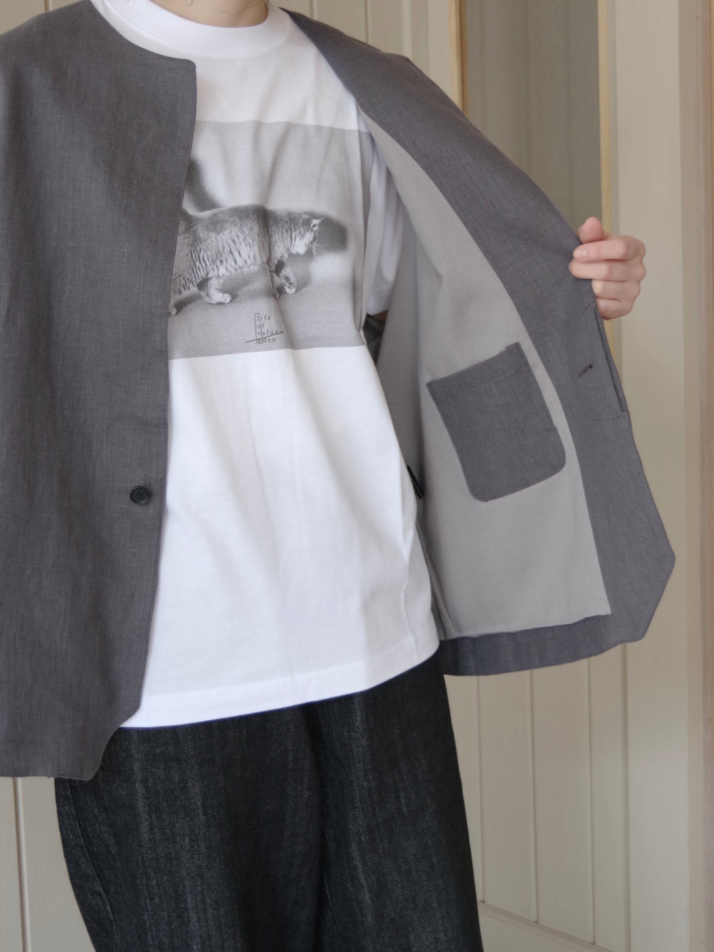 LINEN VEST ( 2 color) | sisisi