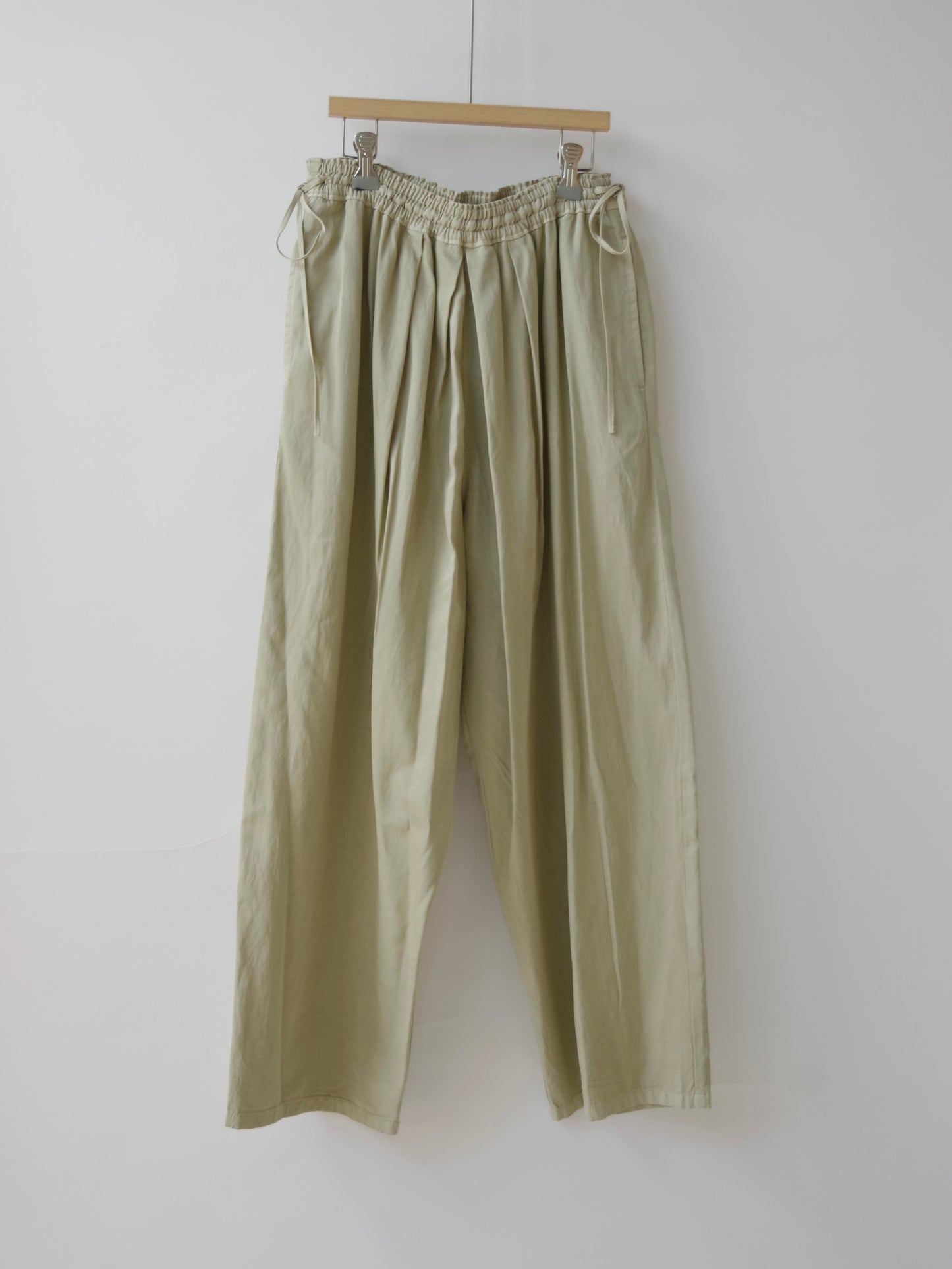 レーヨン/キュプラ twill product dye drawstrings パンツ ( 3 colors) | yuni