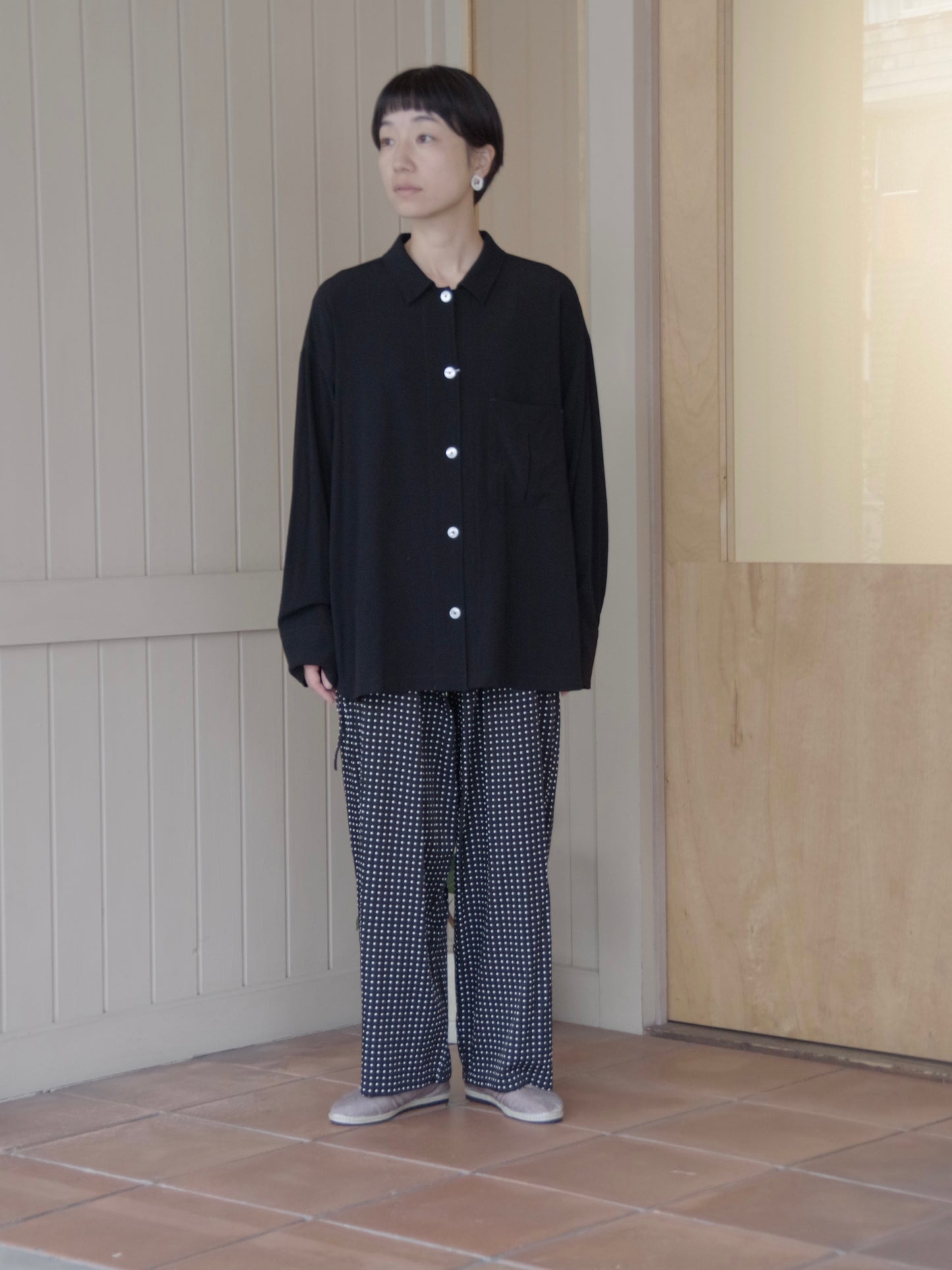 レーヨンウール haori シャツ ( 2 color) | yuni