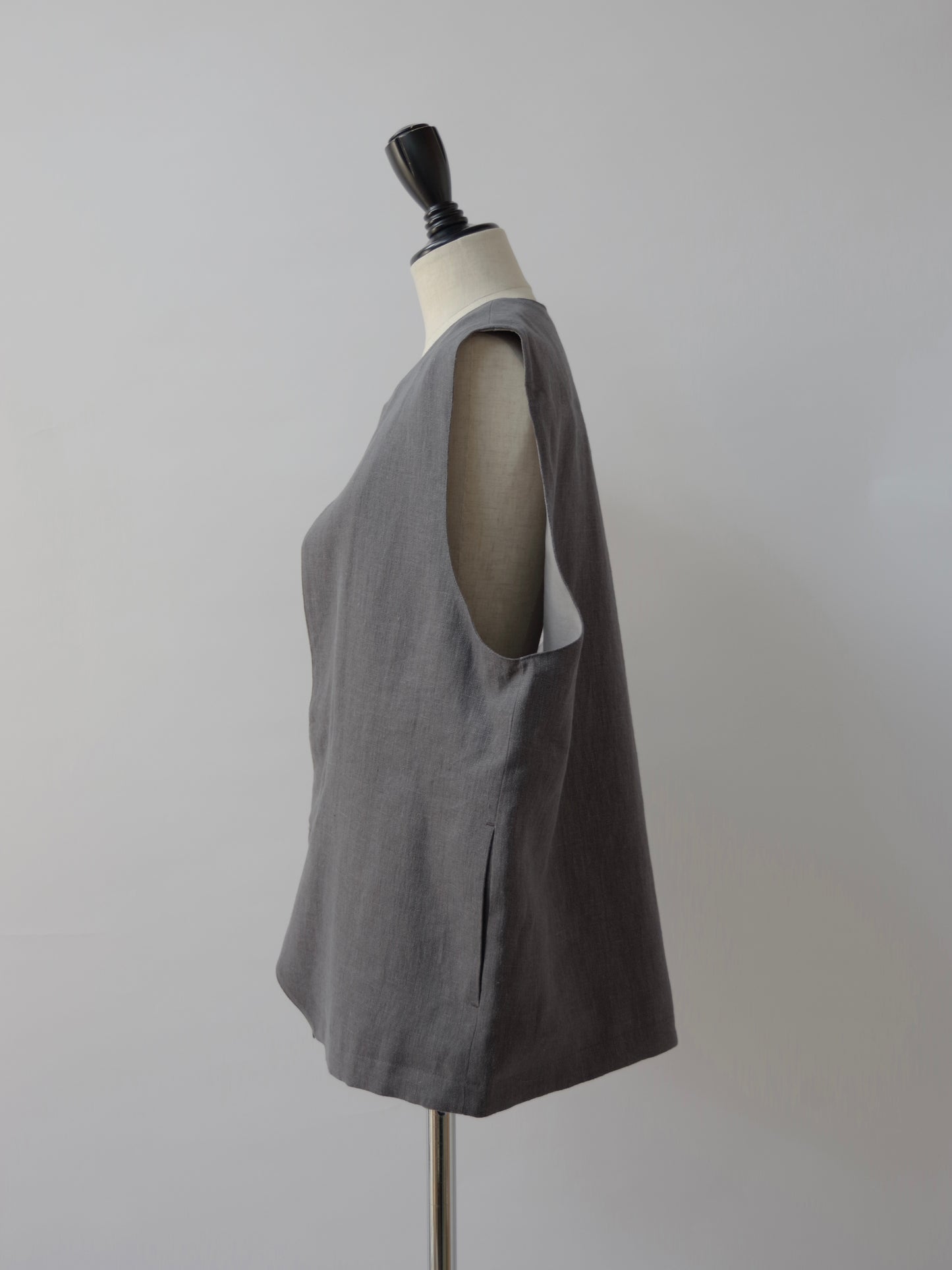 LINEN VEST ( 2 color) | sisisi