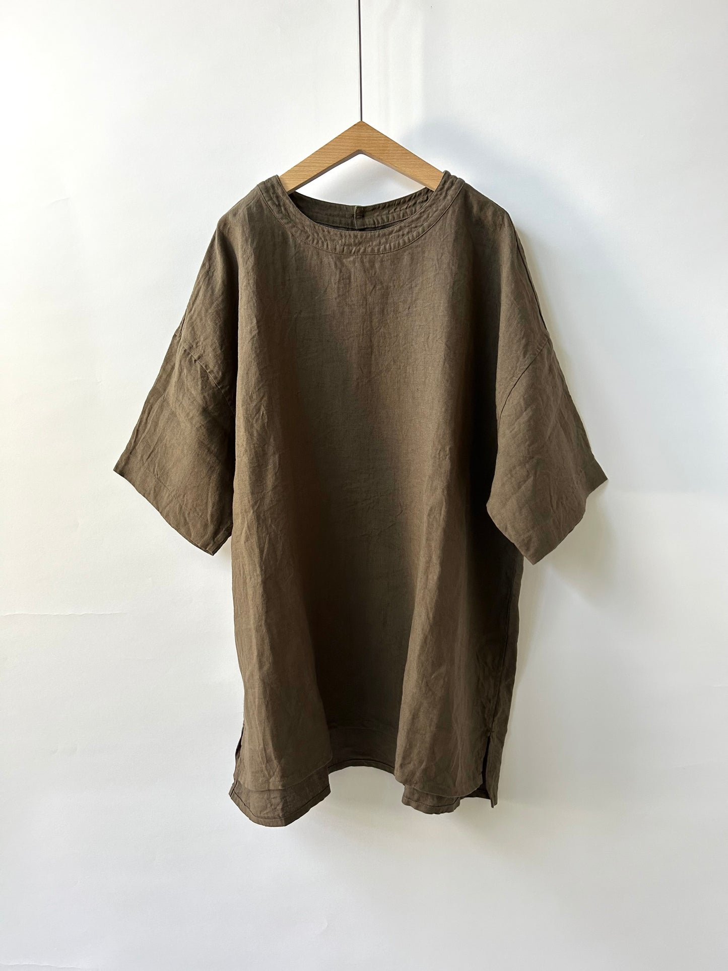 トリプルワッシャーリネンバックボタンシャツ size3 | TISSU