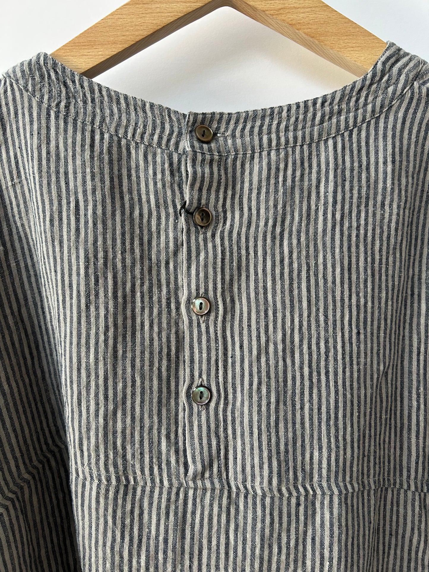 トリプルワッシャーリネンバックボタンシャツ size3 | TISSU