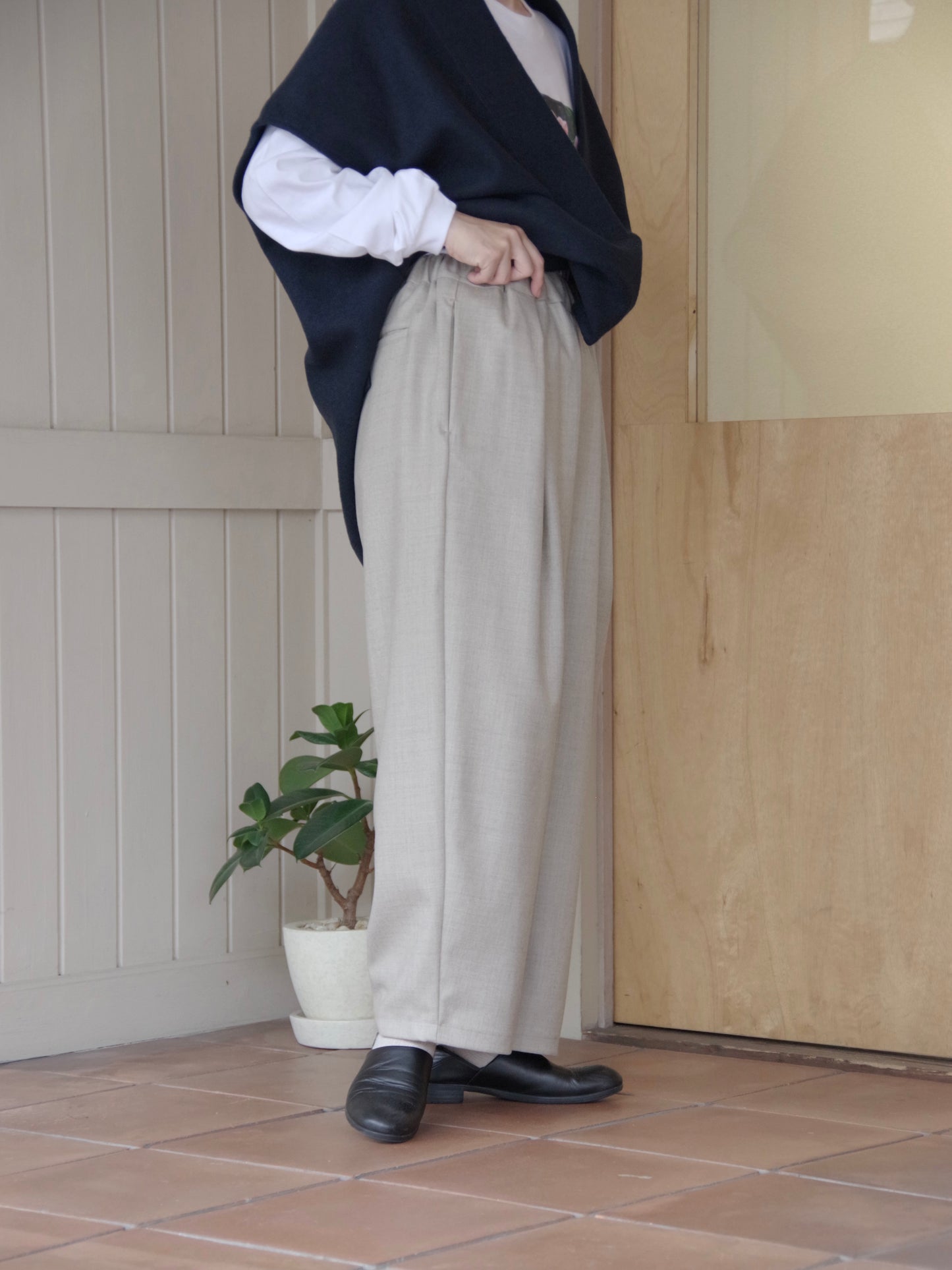 washable wool gum tack パンツ (3 colors) | yuni