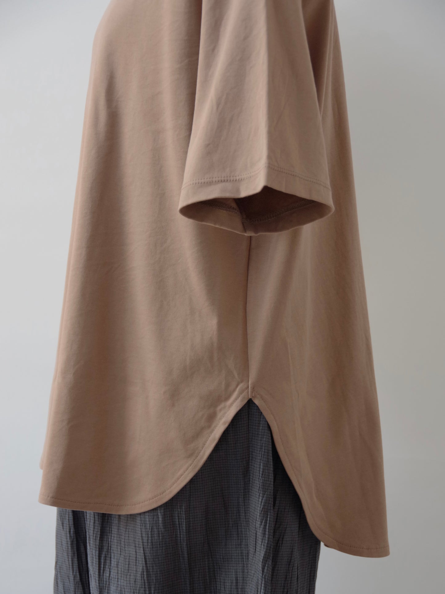 80/- スムース水起毛 半袖プルオーバー (3 colors) | yuni