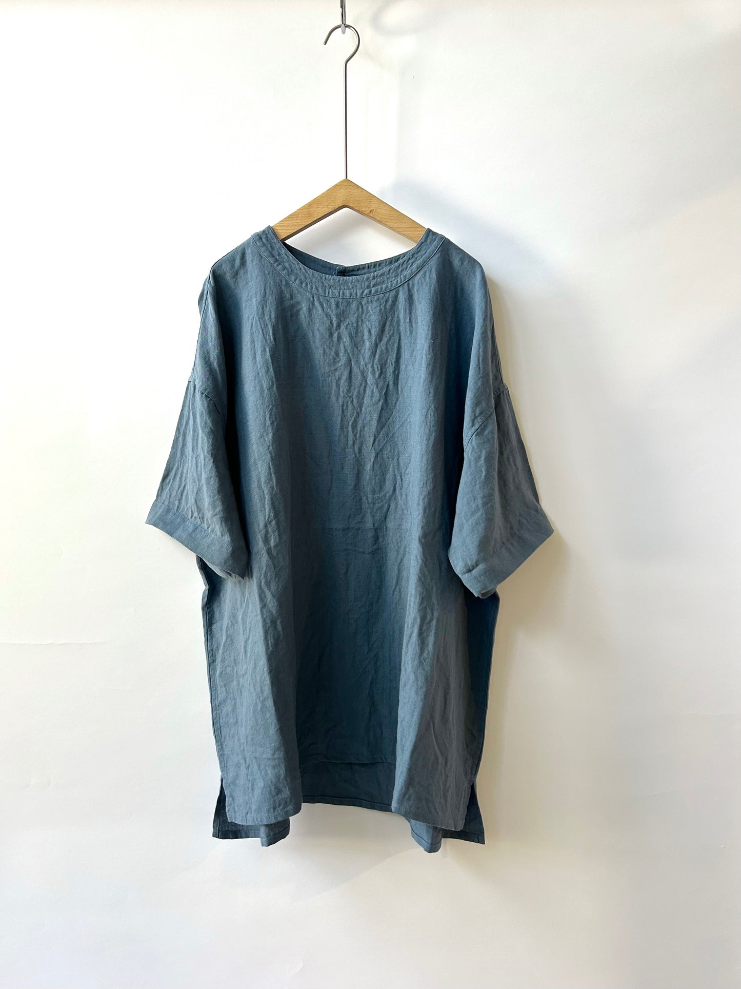 トリプルワッシャーリネンバックボタンシャツ size3 | TISSU
