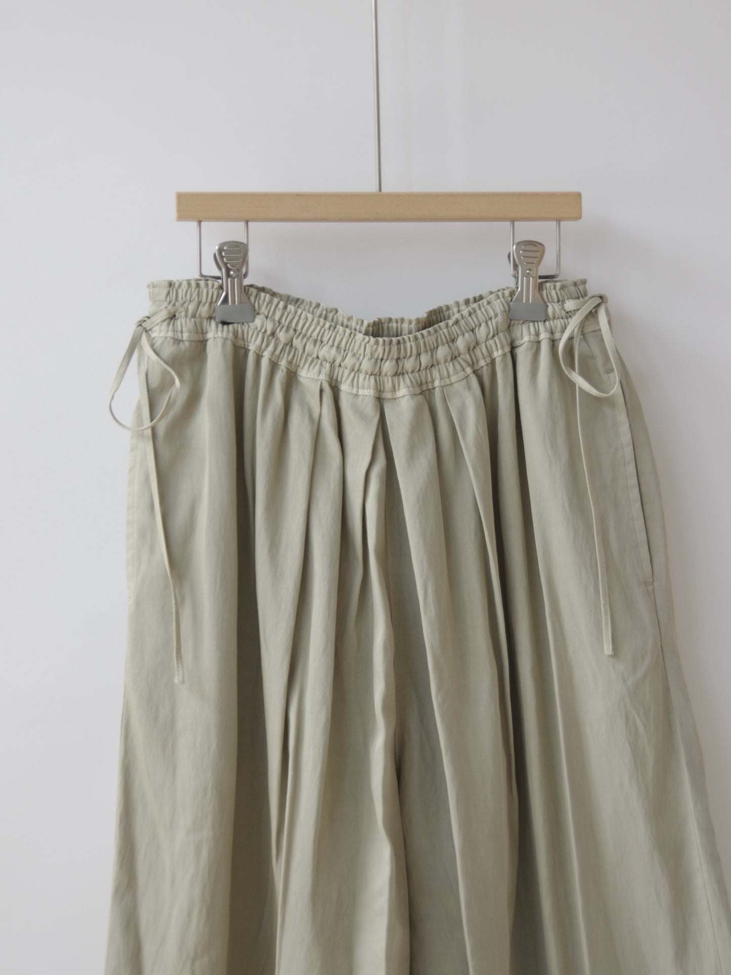 レーヨン/キュプラ twill product dye drawstrings パンツ ( 3 colors) | yuni