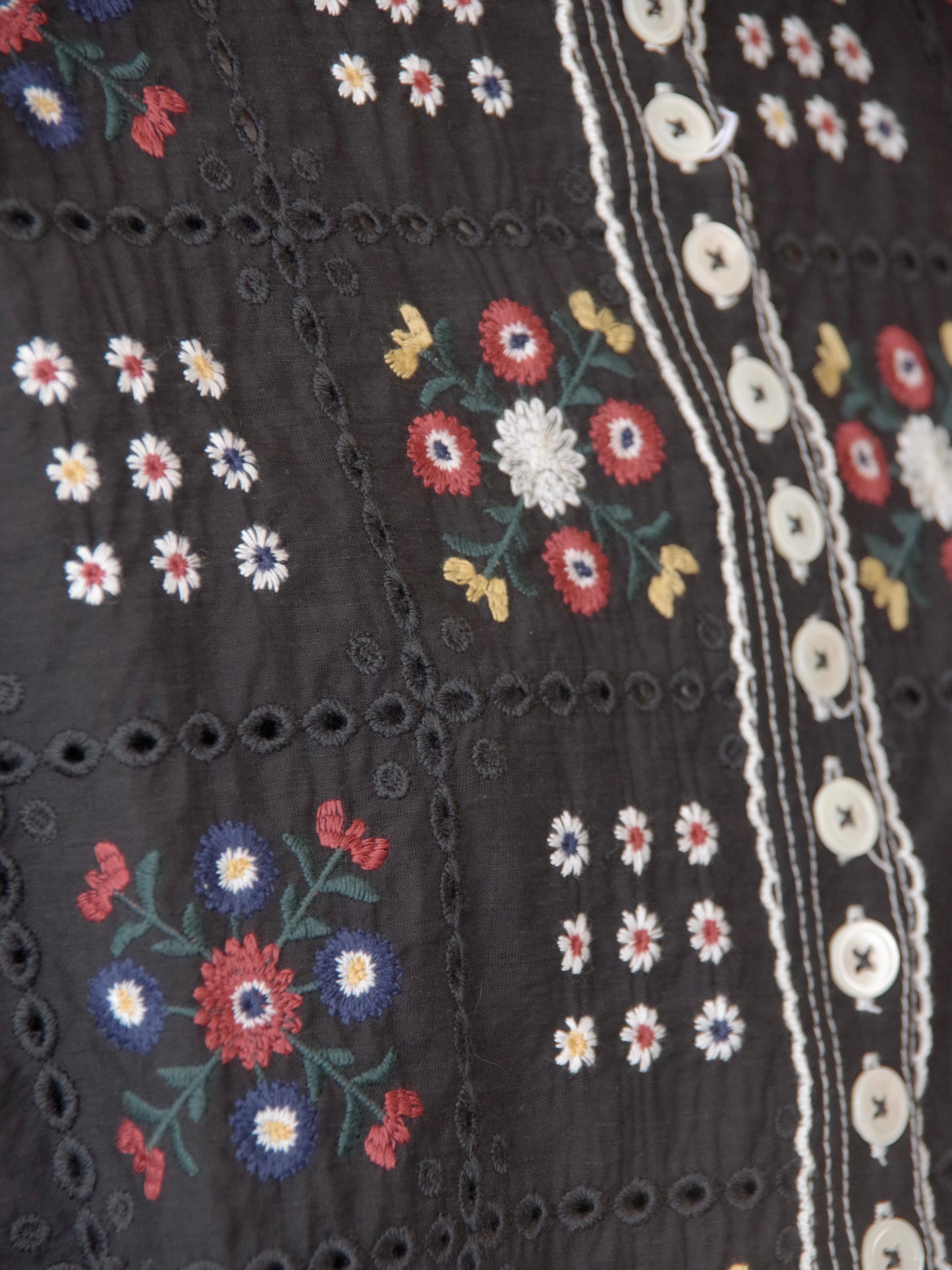 eyelet embroidely haori ブラウス ( 2color) | yuni