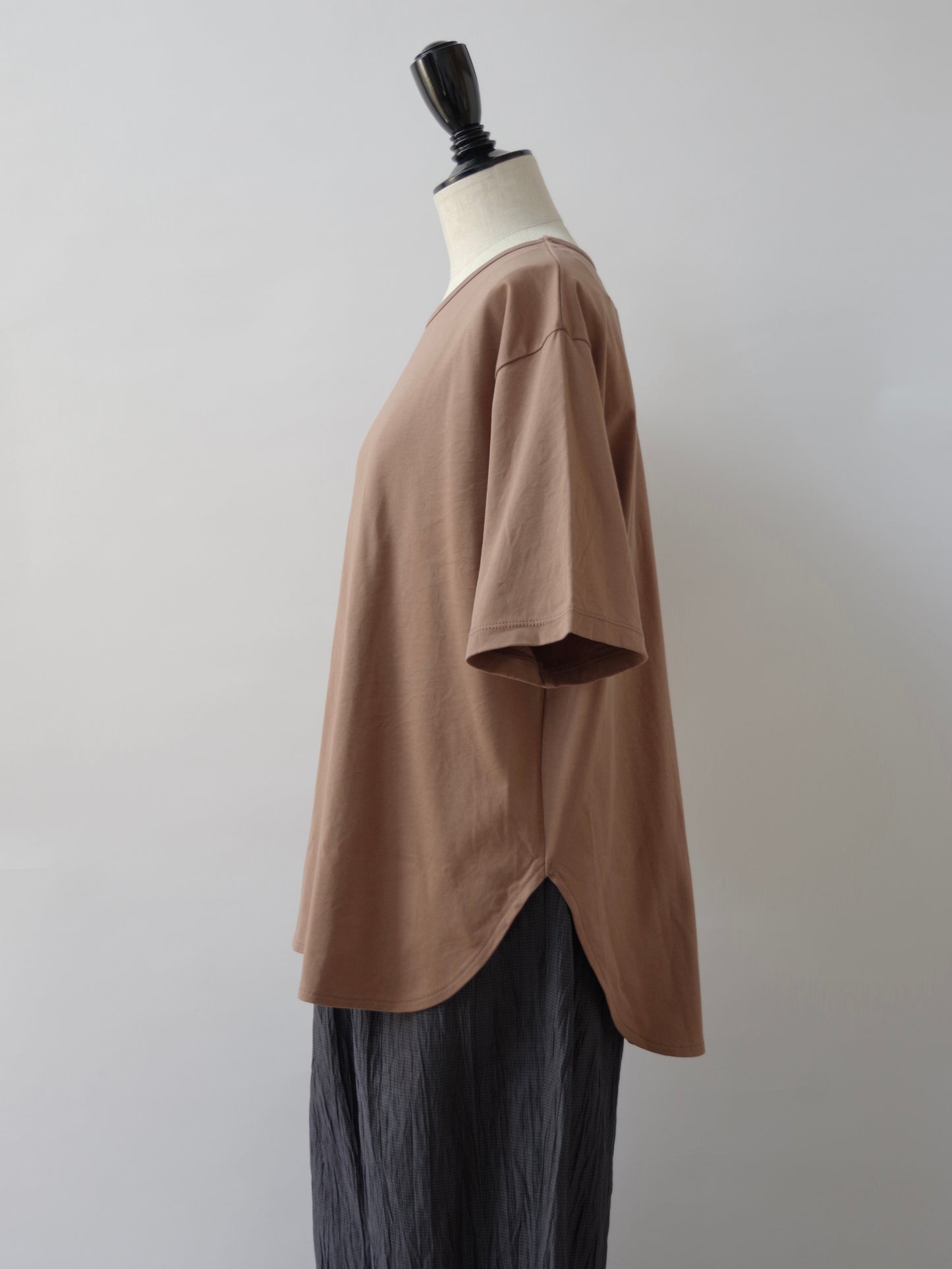 80/- スムース水起毛 半袖プルオーバー (3 colors) | yuni
