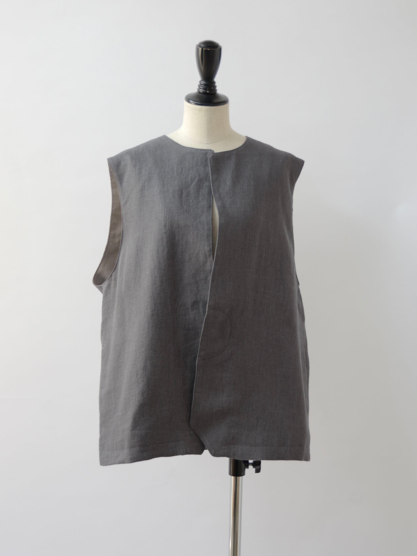 LINEN VEST ( 2 color) | sisisi