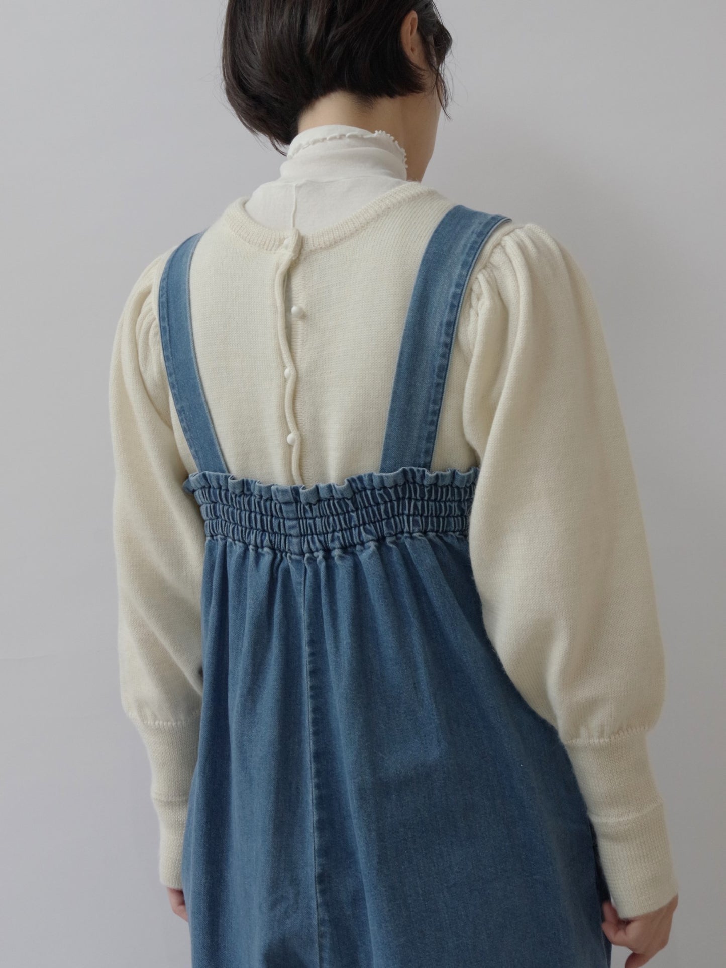 DENIM WIDE OVERALL (2color) | sisisi
