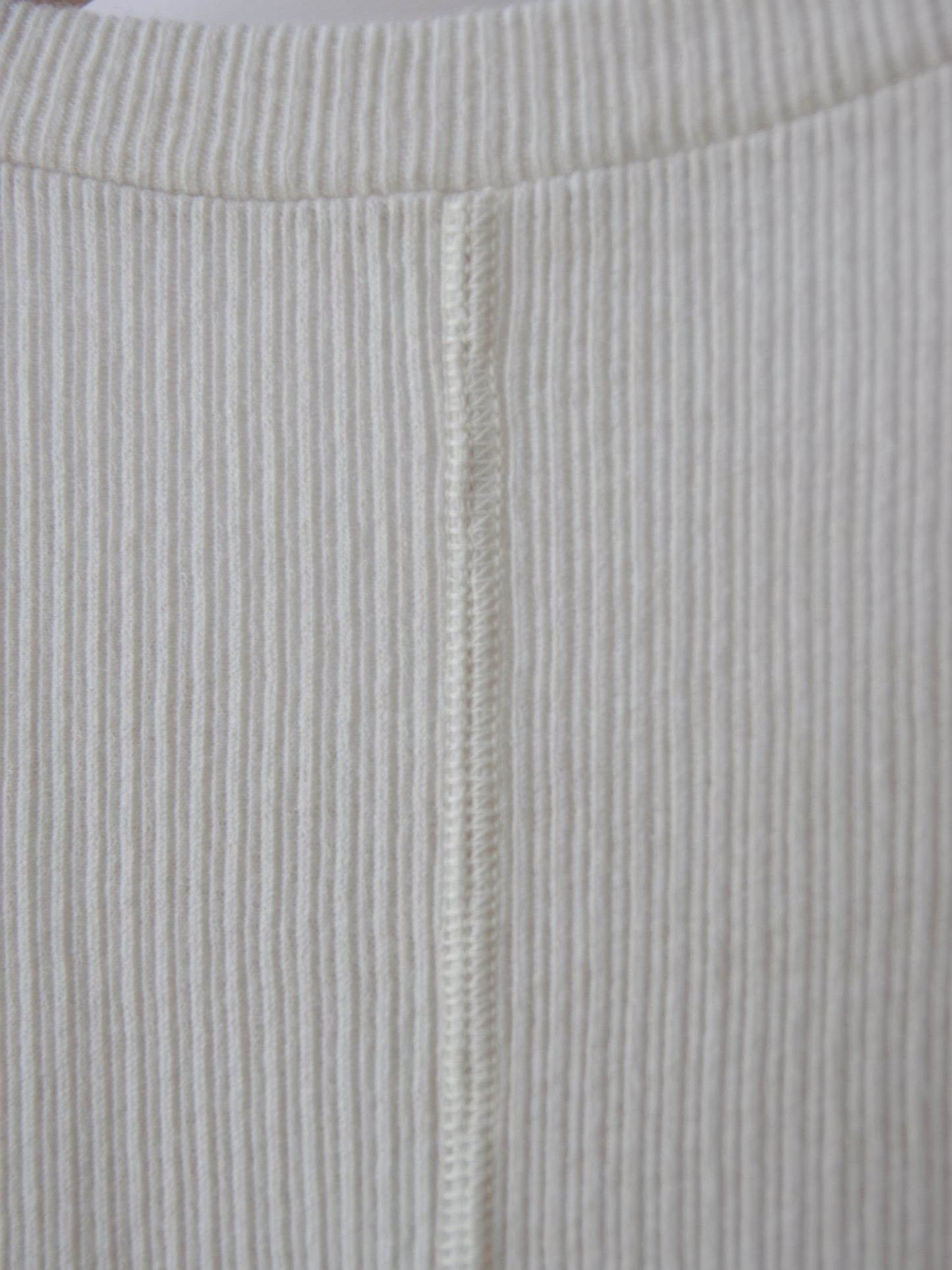 コットンポリエステルナチュラルテレコ ハーフスリーブTシャツ | yuni