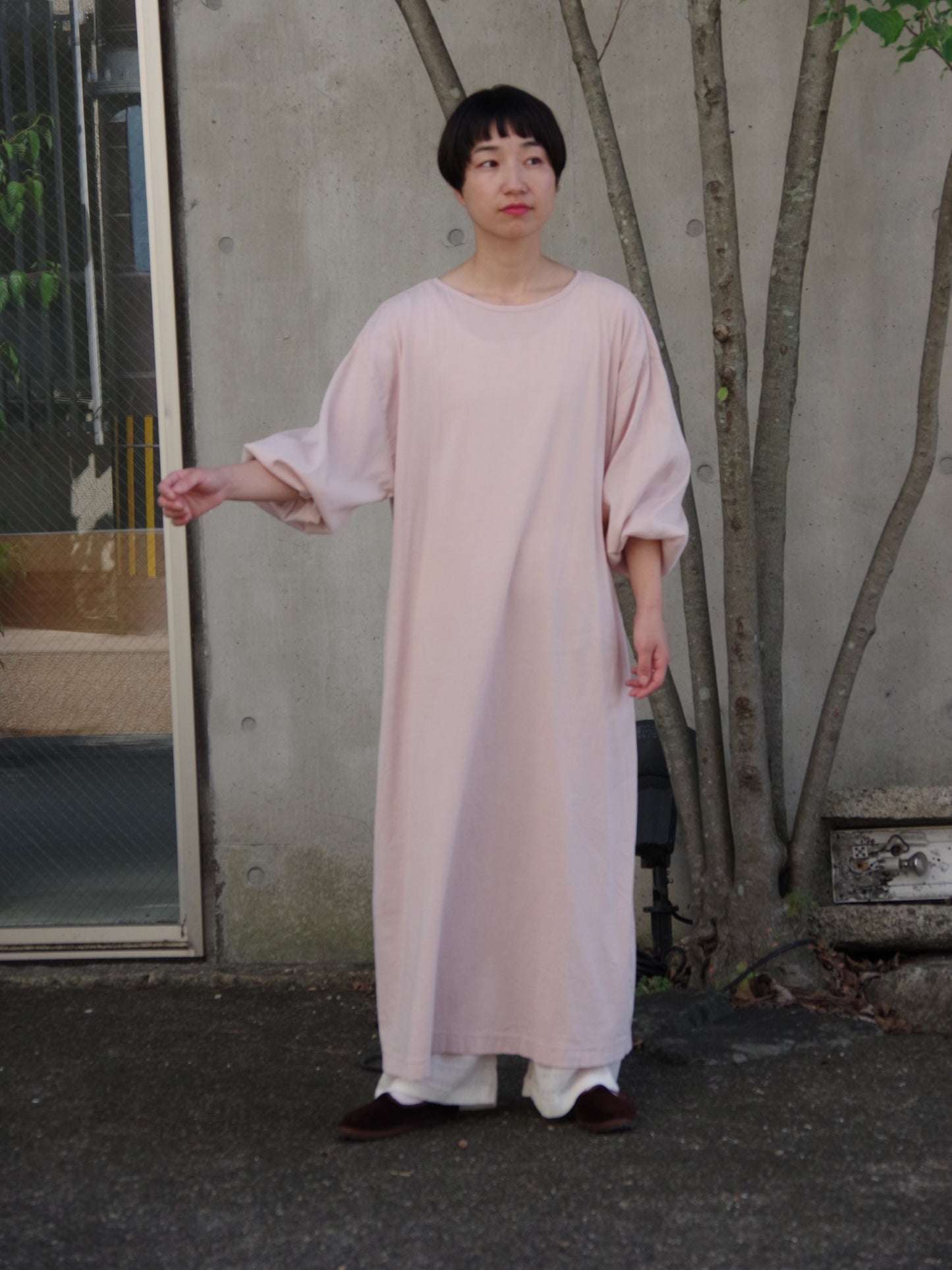 onde 高島ちぢみハンドダイワンピース