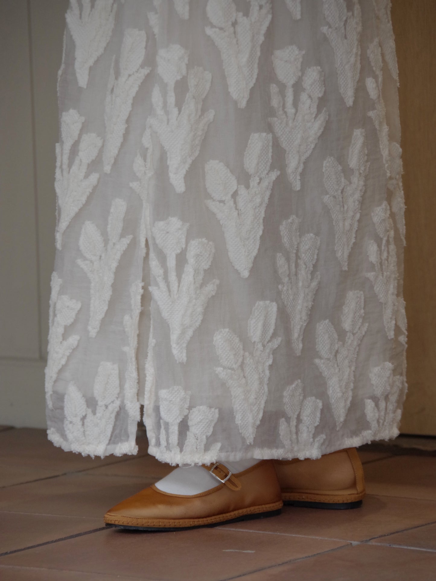 tulip lace jacquard スカート | qiri
