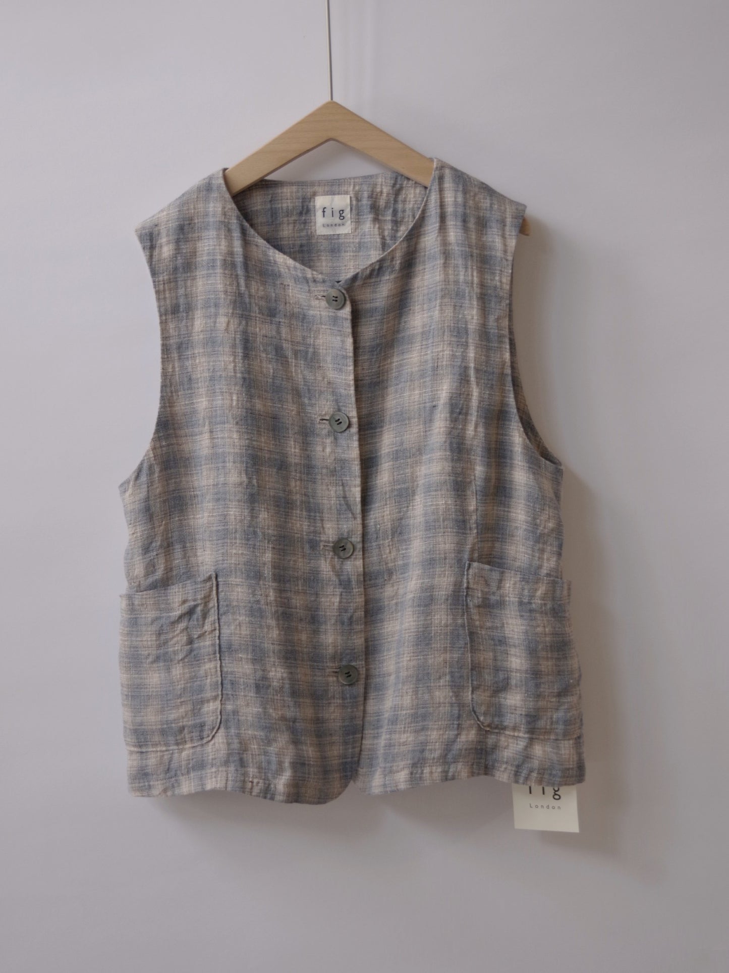 MARE CHECK vest | figlondon