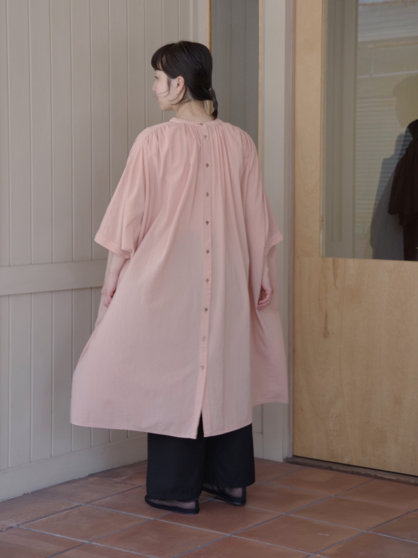 high twist/コットン product dye 2way シャツワンピース(2color) | yuni