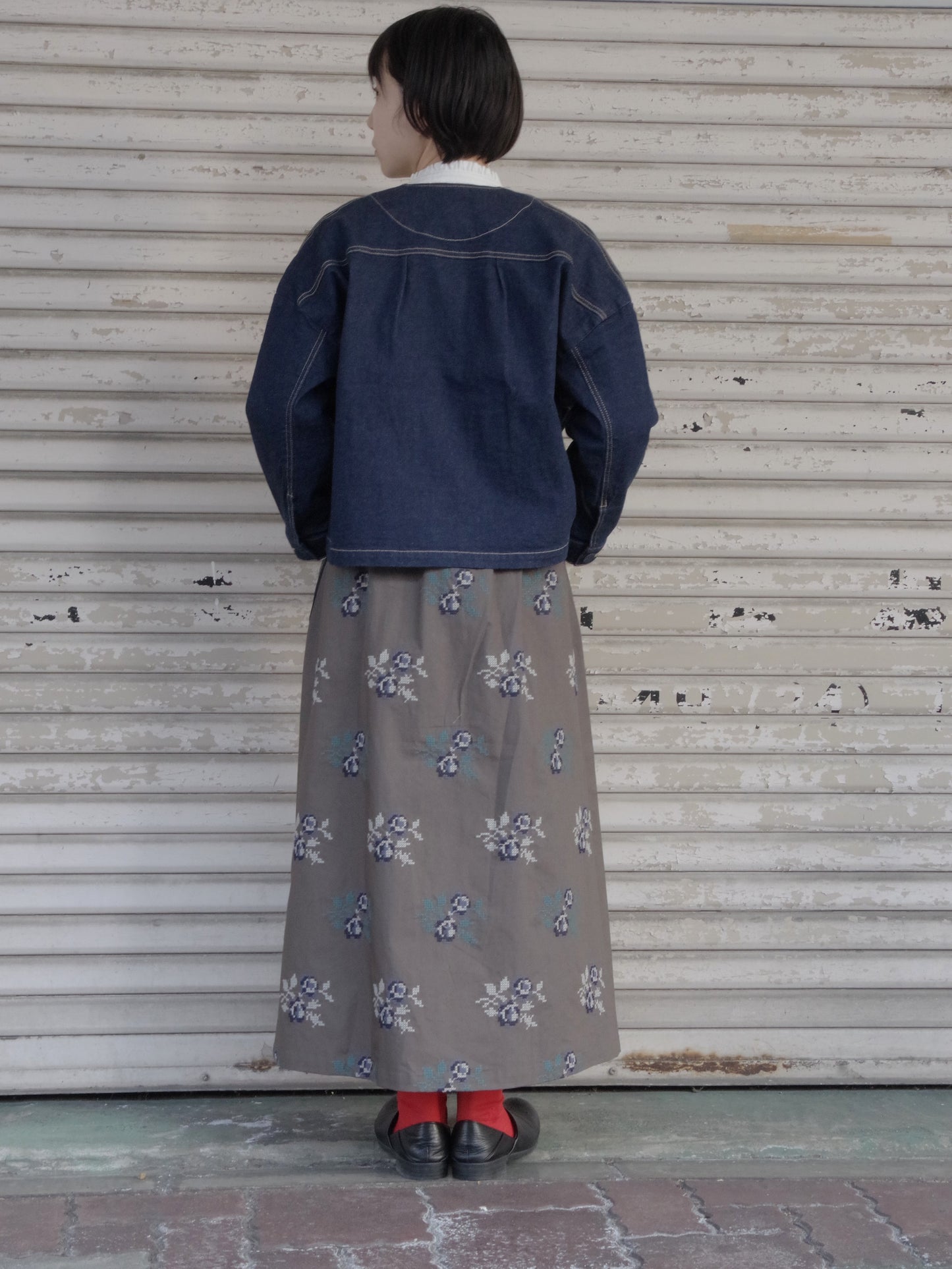 クロスステッチスカート | pot and tea