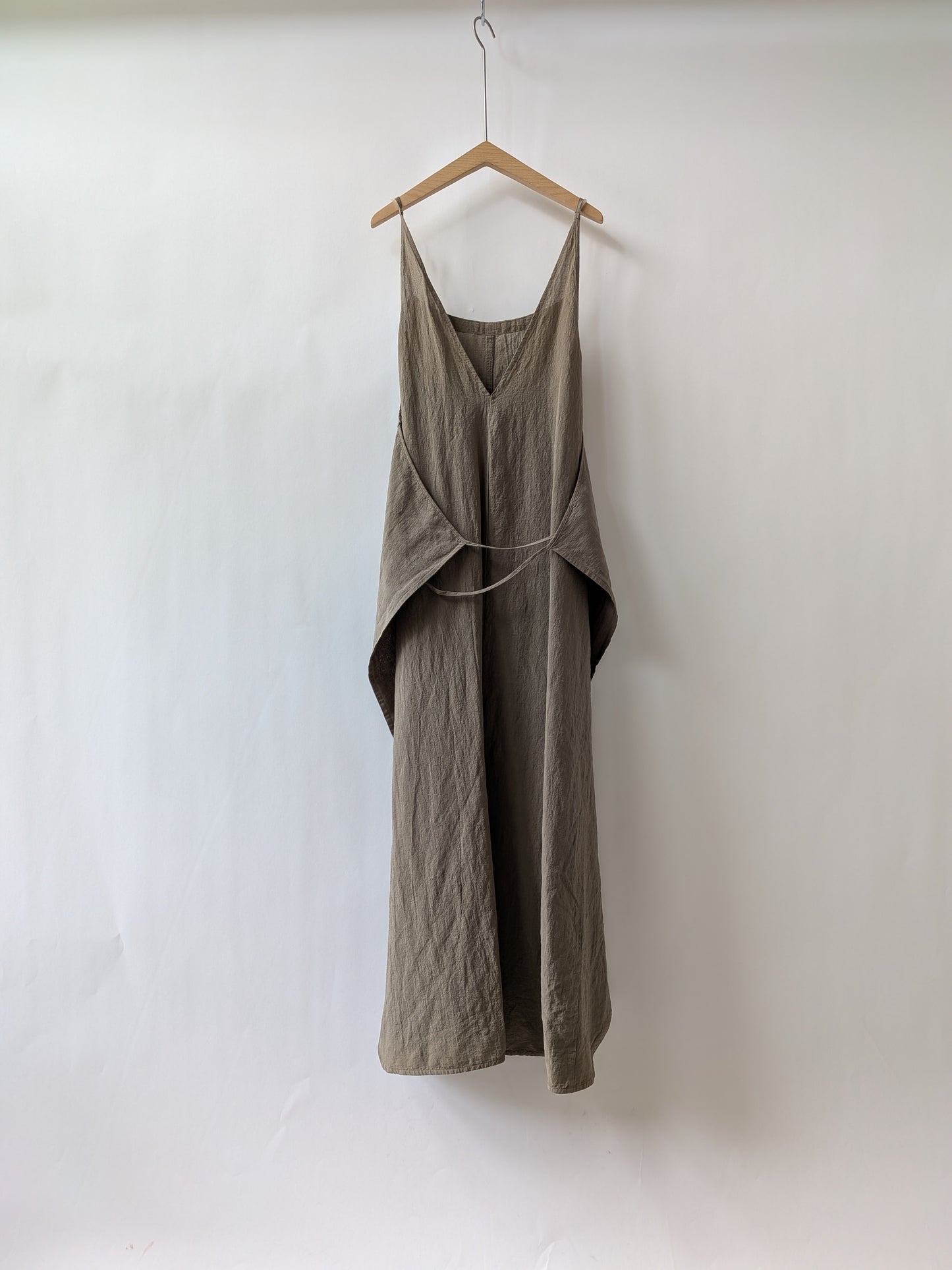 強撚CottonLinen 近江晒 wrap ワンピース | yuni