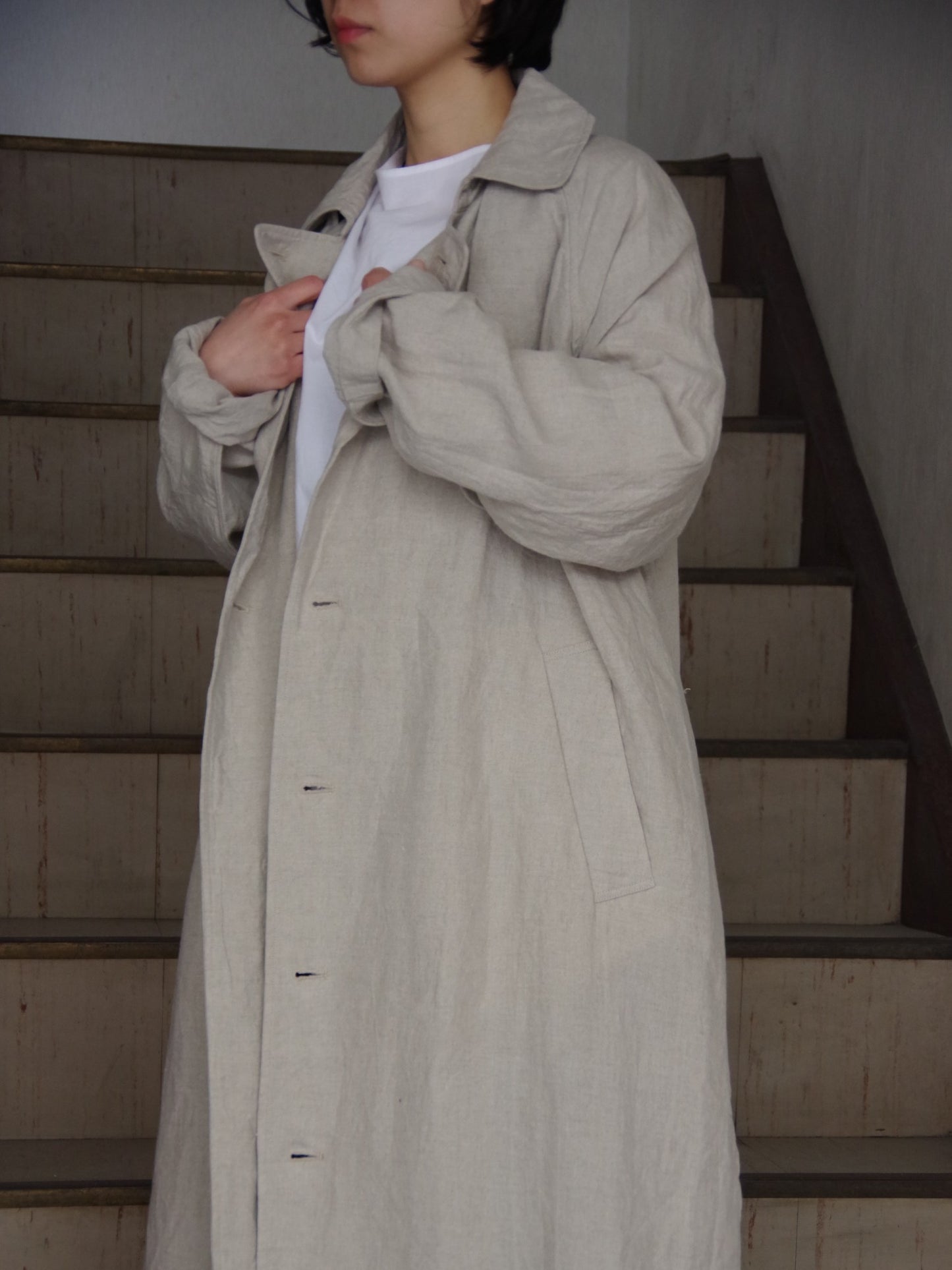 40リネン HIGH DENSITY EFFORTLESS TRENCH | UNIVERSAL TISSU